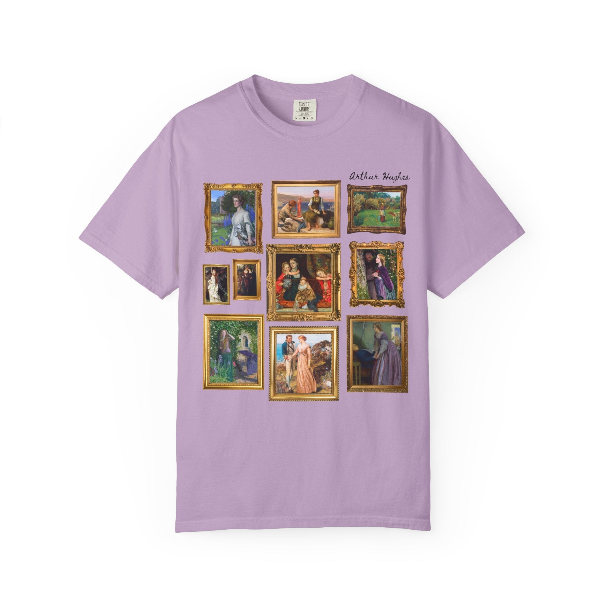 Arthur Hughes Art History Teacher T-Shirt: Famous Paintings, Pre - Raphaelite Brotherhood, English Art History, Ophelia Painting, 19th Century - Opal and June
