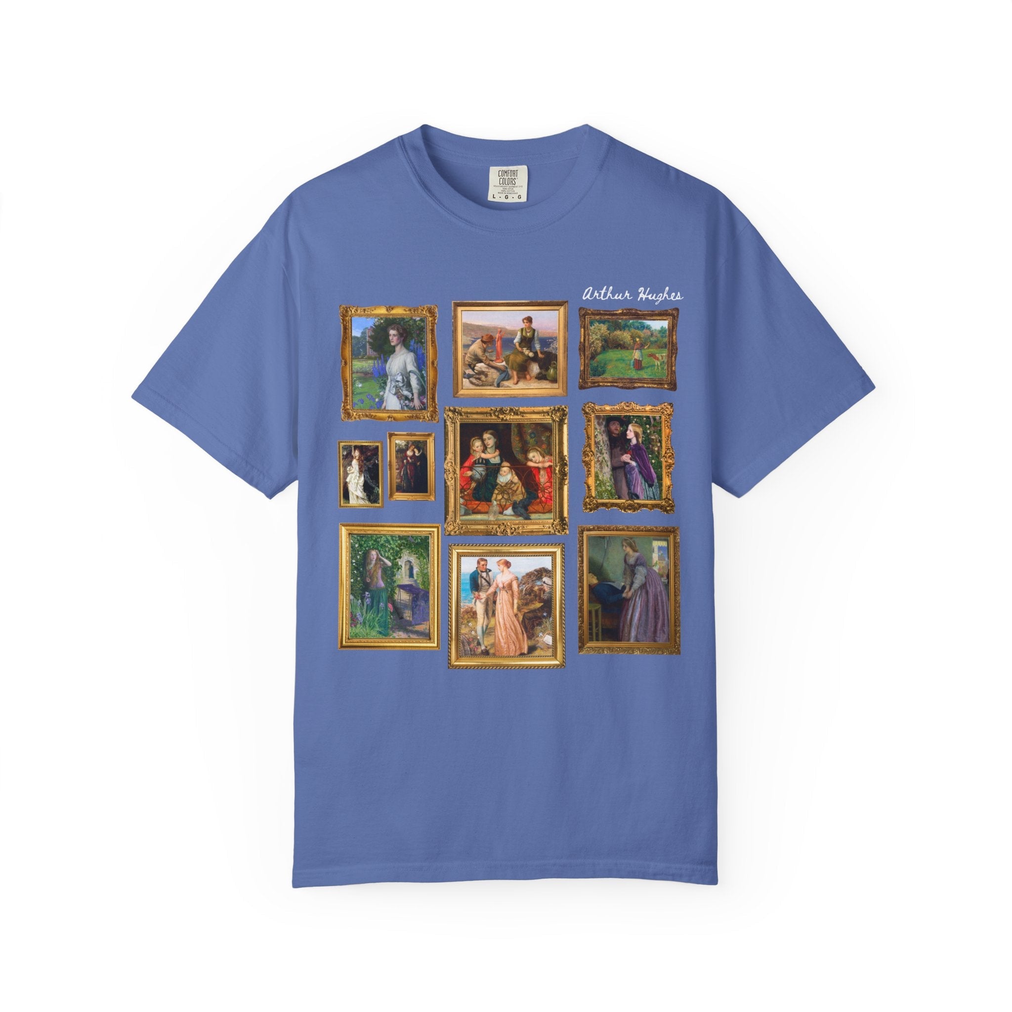Arthur Hughes Art History Teacher T-Shirt: Famous Paintings, Pre - Raphaelite Brotherhood, English Art History, Ophelia Painting, 19th Century - Opal and June