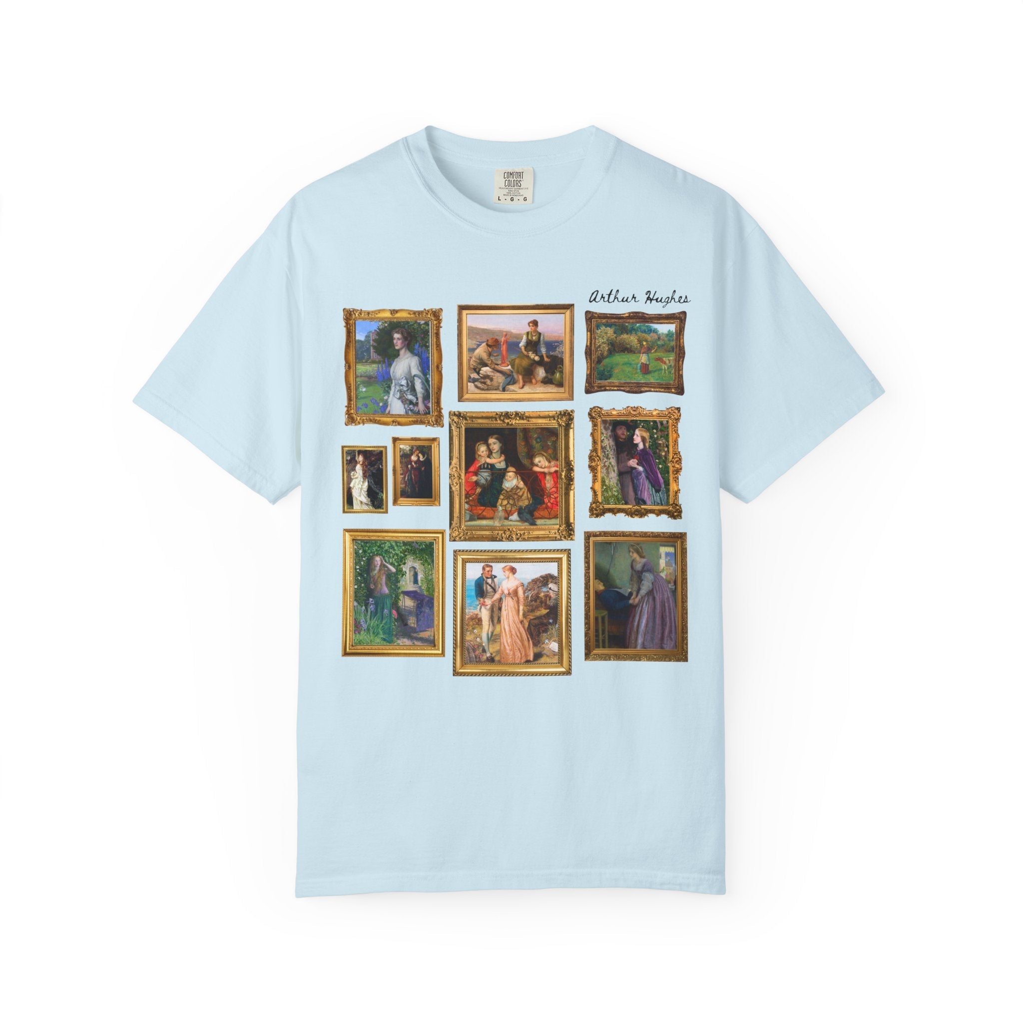 Arthur Hughes Art History Teacher T-Shirt: Famous Paintings, Pre - Raphaelite Brotherhood, English Art History, Ophelia Painting, 19th Century - Opal and June