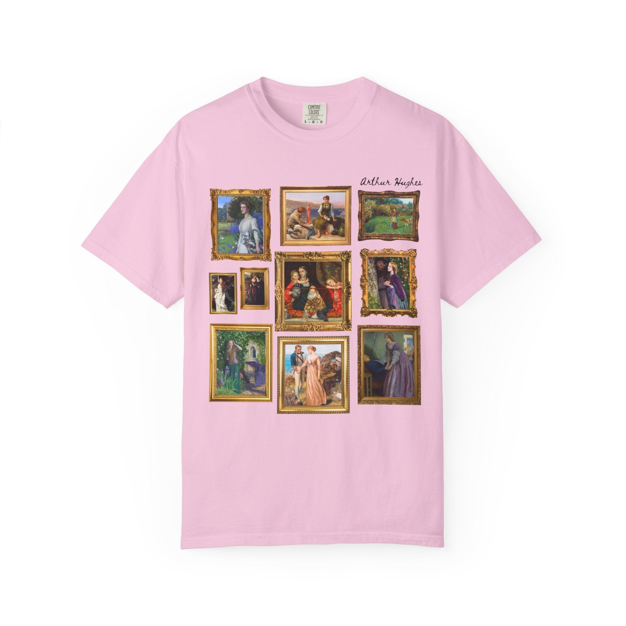Arthur Hughes Art History Teacher T-Shirt: Famous Paintings, Pre - Raphaelite Brotherhood, English Art History, Ophelia Painting, 19th Century - Opal and June