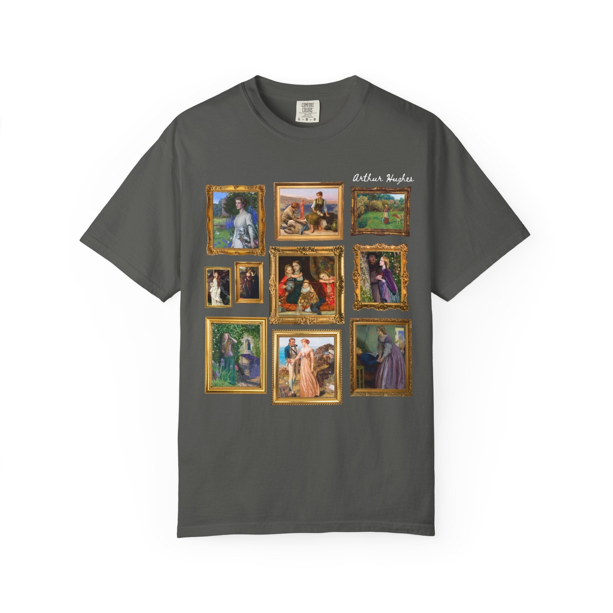 Arthur Hughes Art History Teacher T-Shirt: Famous Paintings, Pre - Raphaelite Brotherhood, English Art History, Ophelia Painting, 19th Century - Opal and June