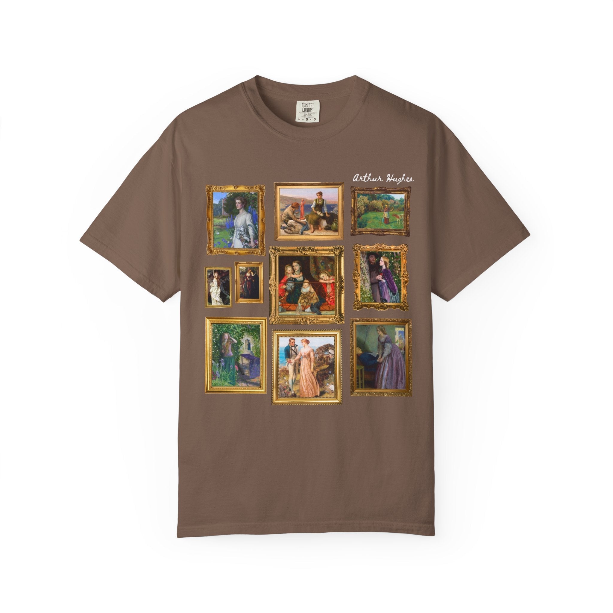 Arthur Hughes Art History Teacher T-Shirt: Famous Paintings, Pre - Raphaelite Brotherhood, English Art History, Ophelia Painting, 19th Century - Opal and June