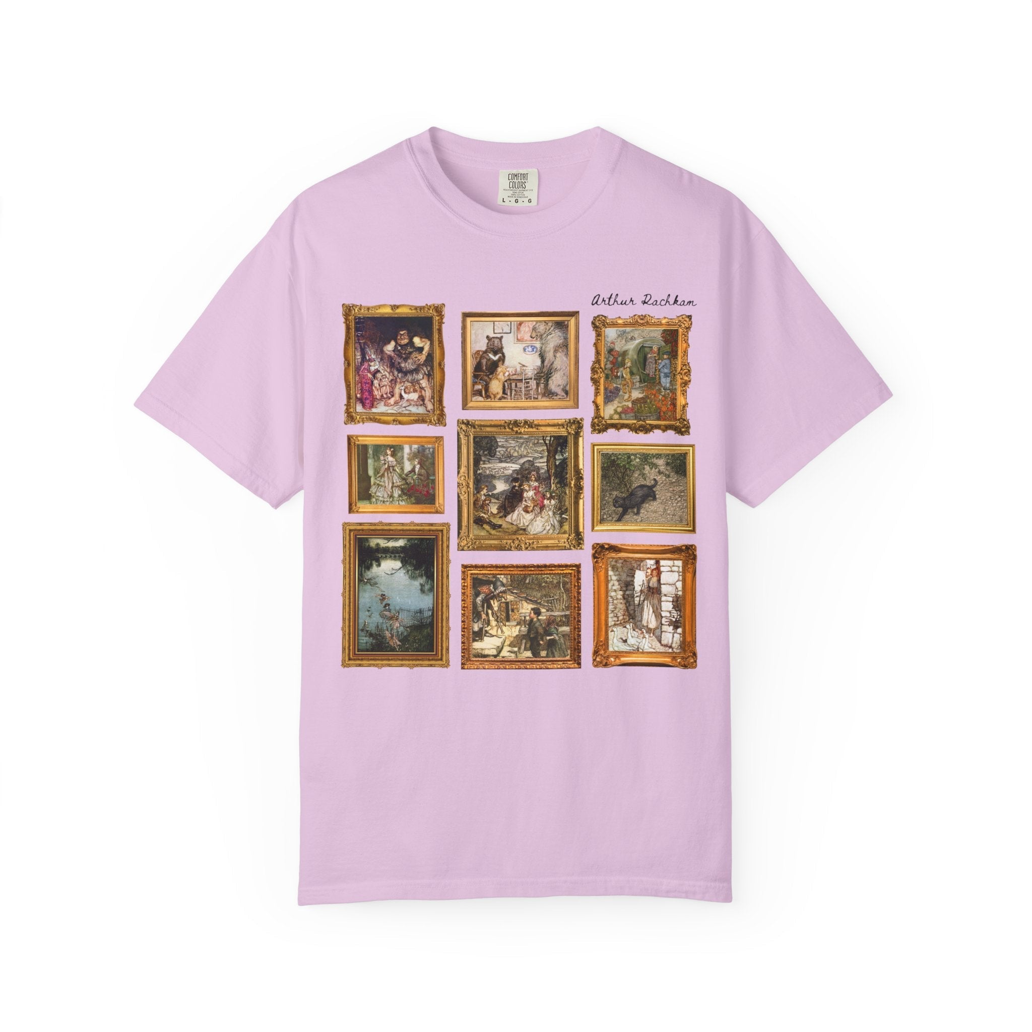 Arthur Rackham Art History Lover Tee Shirt, Famous Fairy Tale Illustrations, Book Lover Gift Idea, Cute Bookish European Folklore T-Shirt - Opal and June