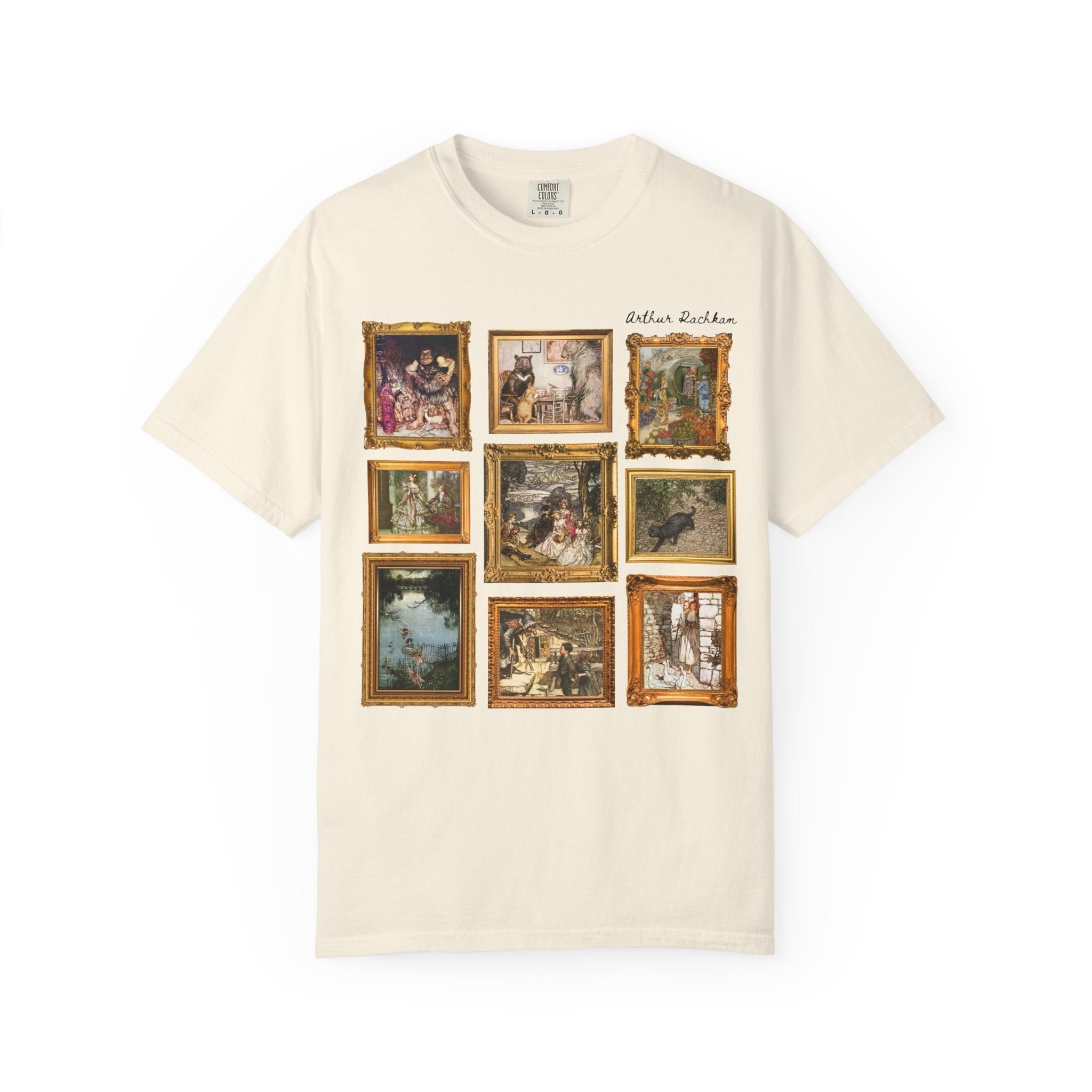 Arthur Rackham Art History Lover Tee Shirt, Famous Fairy Tale Illustrations, Book Lover Gift Idea, Cute Bookish European Folklore T-Shirt - Opal and June