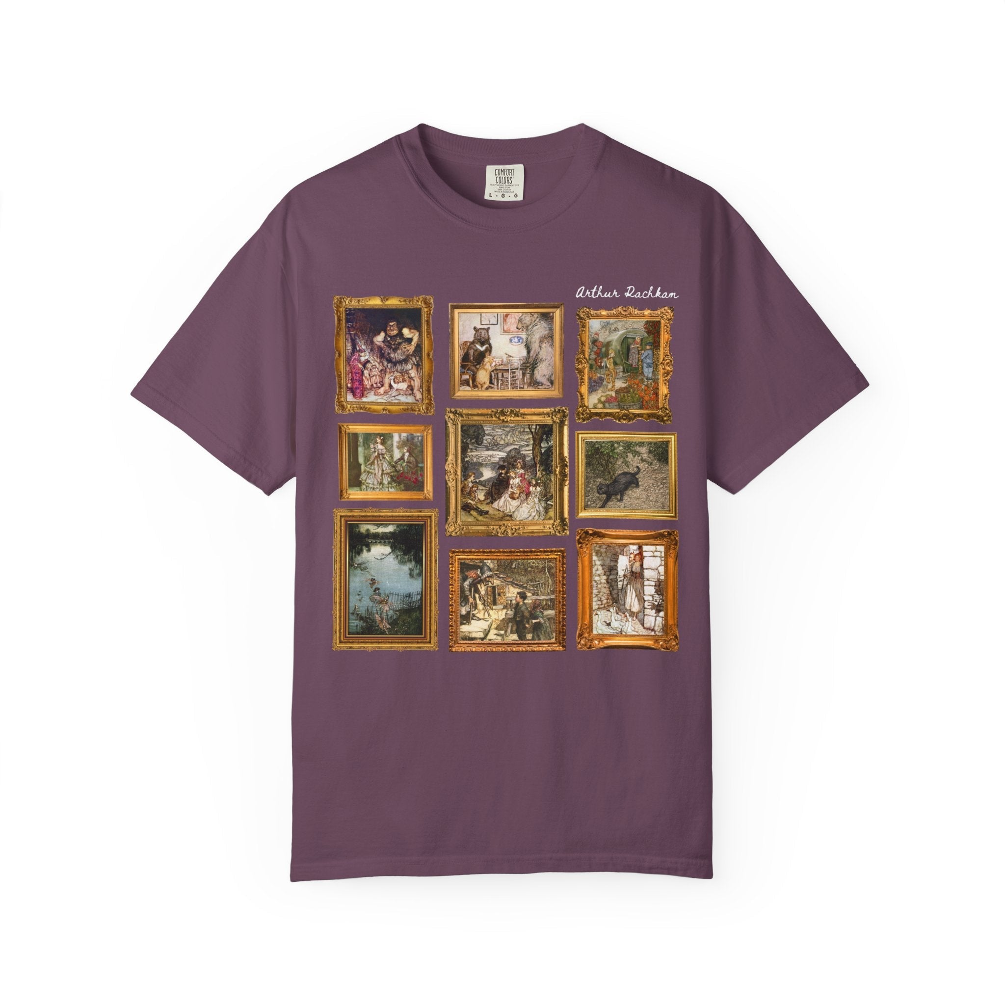 Arthur Rackham Art History Lover Tee Shirt, Famous Fairy Tale Illustrations, Book Lover Gift Idea, Cute Bookish European Folklore T-Shirt - Opal and June