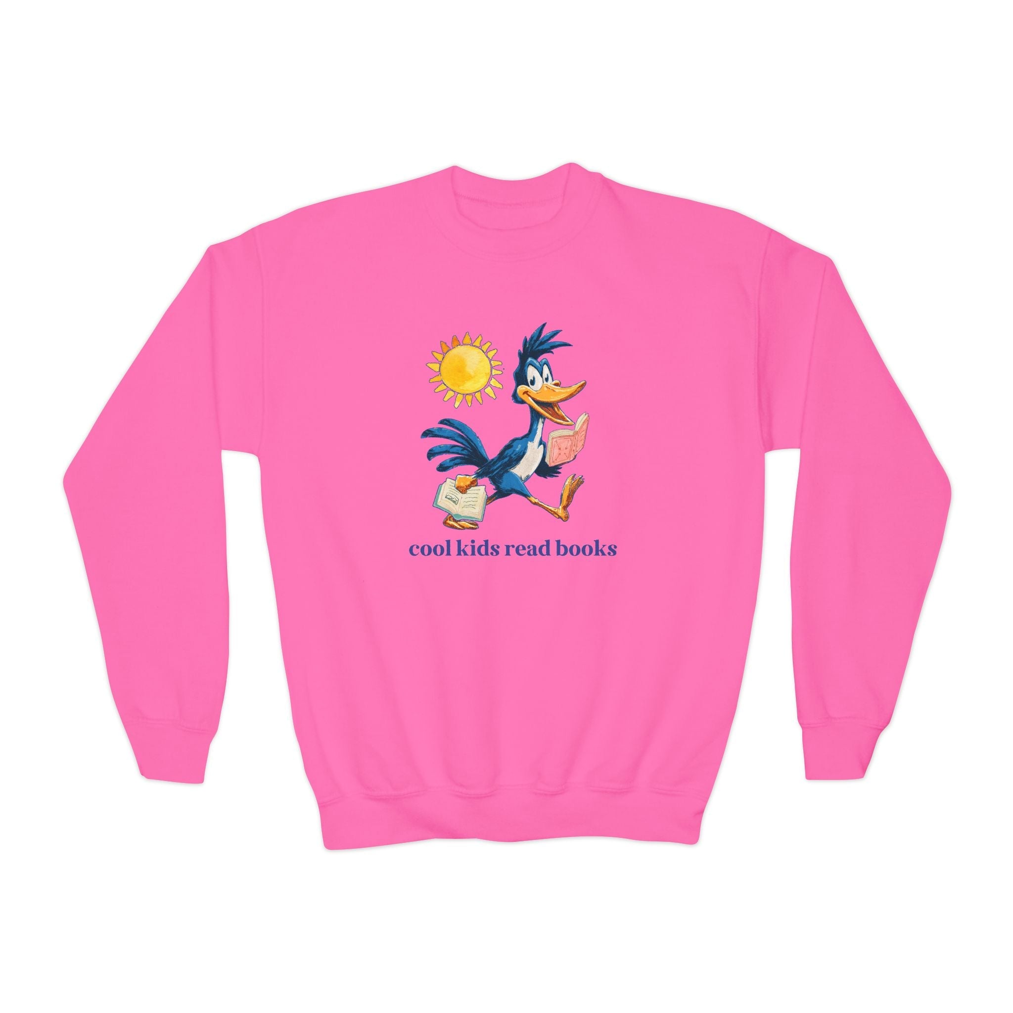 Asbell Elementary Kids Sweatshirt: Cool Kids Read Books - Opal and June