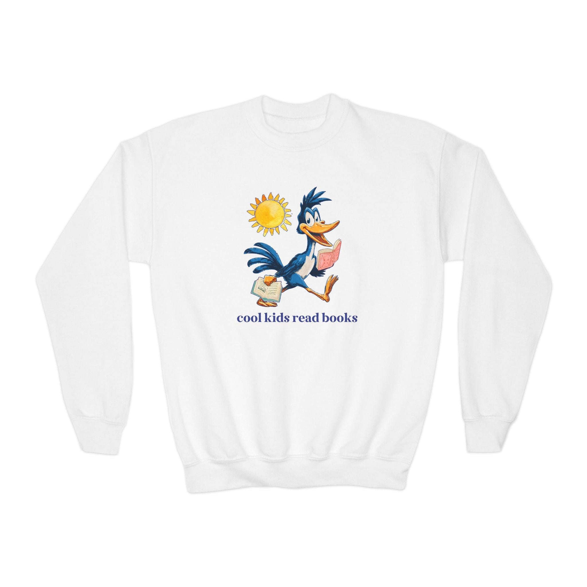 Asbell Elementary Kids Sweatshirt: Cool Kids Read Books - Opal and June