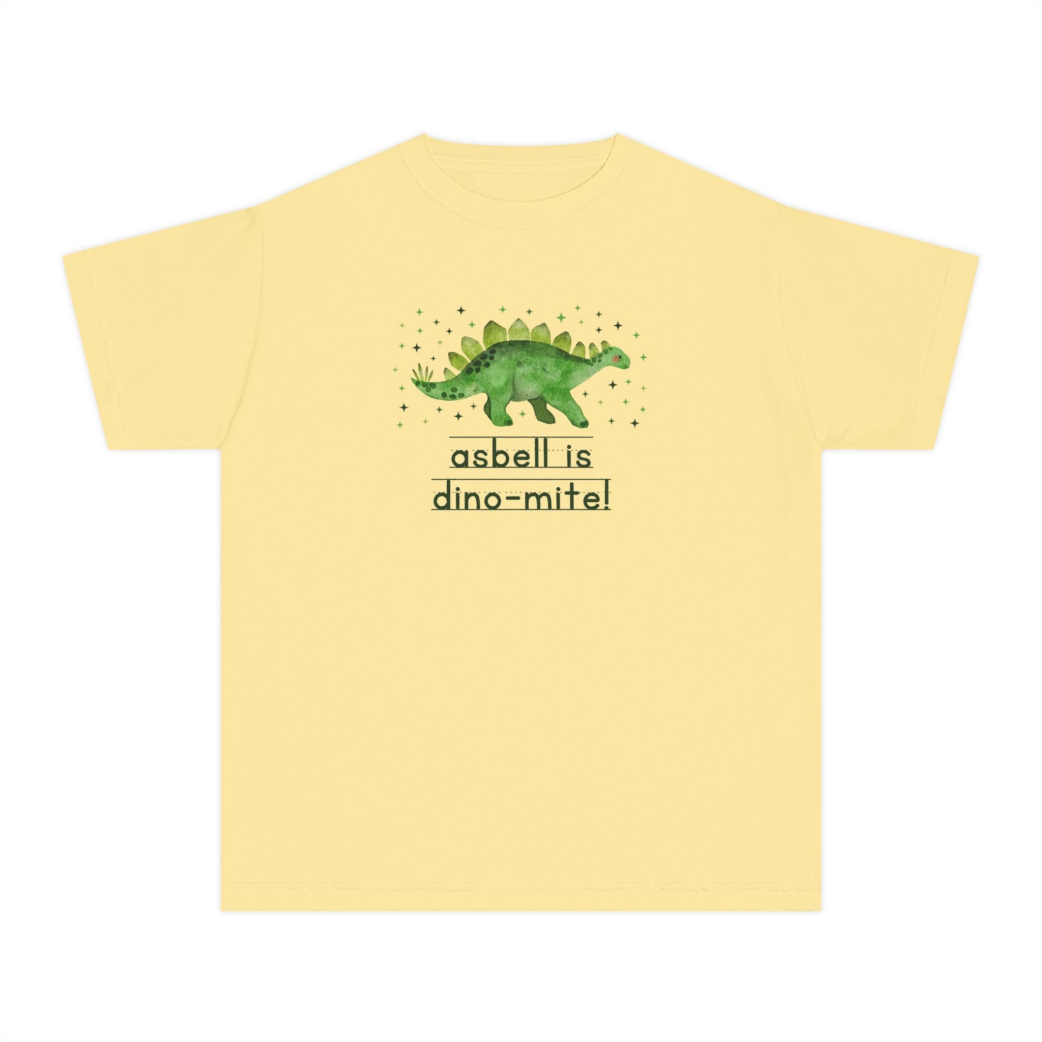 Asbell Elementary Kids Tee Shirt: Asbell is Dino - Mite! | FPS + Opal and June T-Shirt, Fayetteville Public Schools - Opal and June