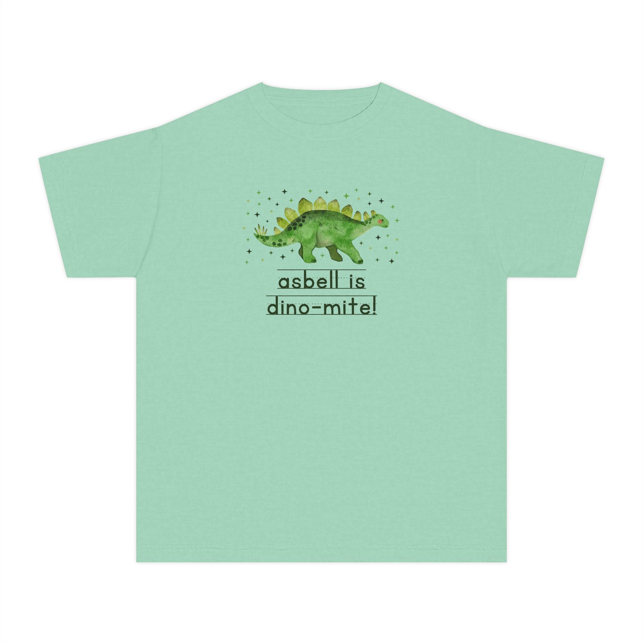 Asbell Elementary Kids Tee Shirt: Asbell is Dino - Mite! | FPS + Opal and June T-Shirt, Fayetteville Public Schools - Opal and June
