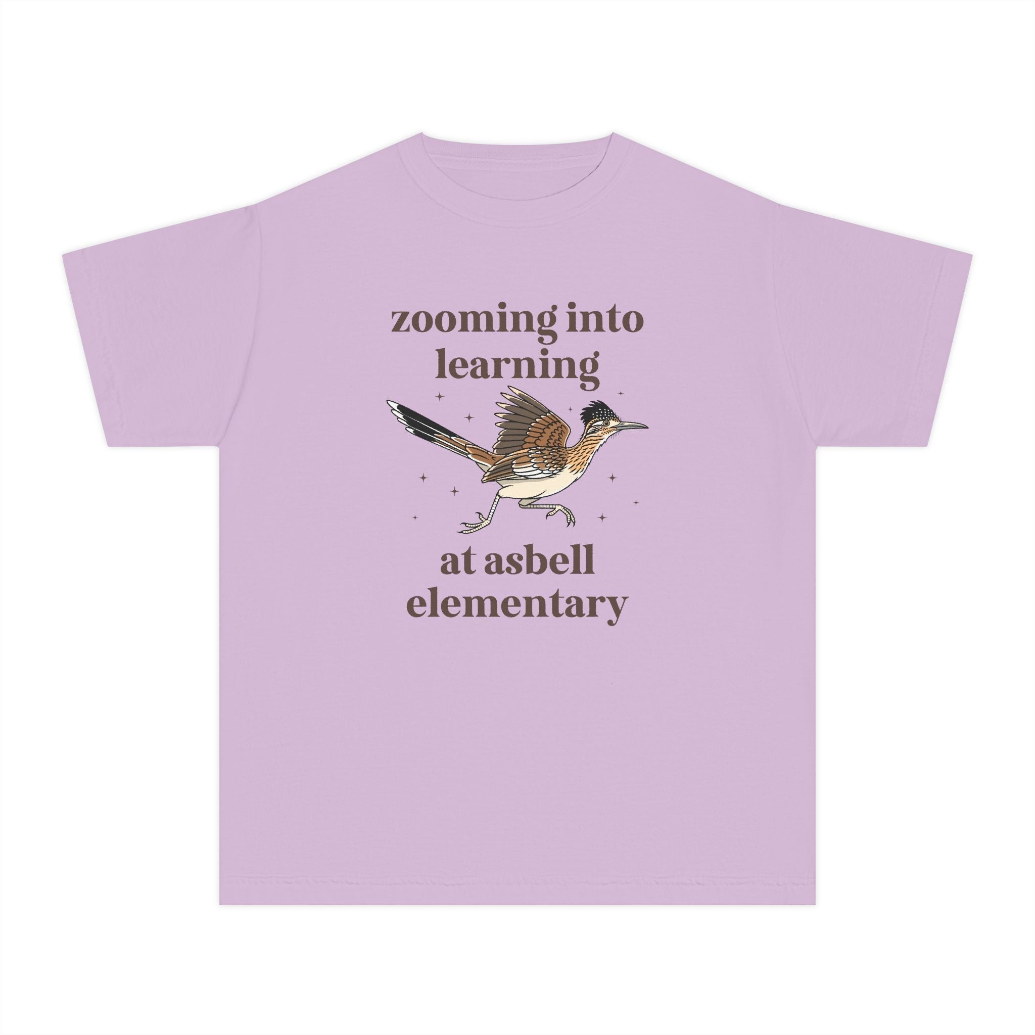 Asbell Elementary School Kids Tee Shirt: Zooming Into learning at Asbell Elementary | FPS + Opal and June Kids Tee Shirt, Fayetteville Public Schools - Opal and June