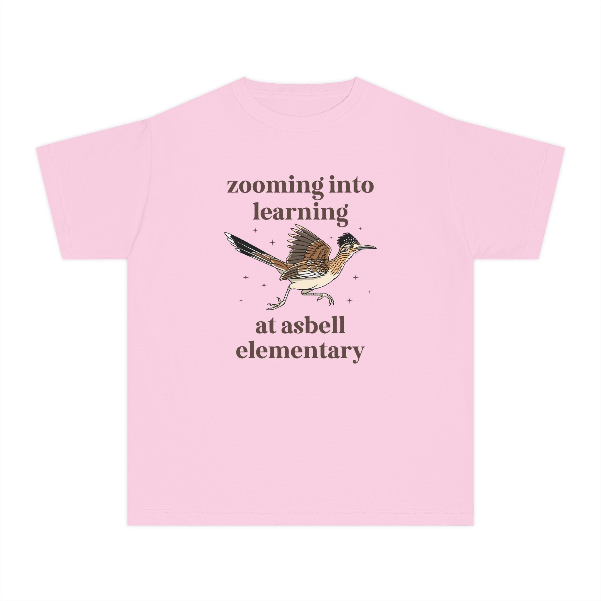 Asbell Elementary School Kids Tee Shirt: Zooming Into learning at Asbell Elementary | FPS + Opal and June Kids Tee Shirt, Fayetteville Public Schools - Opal and June