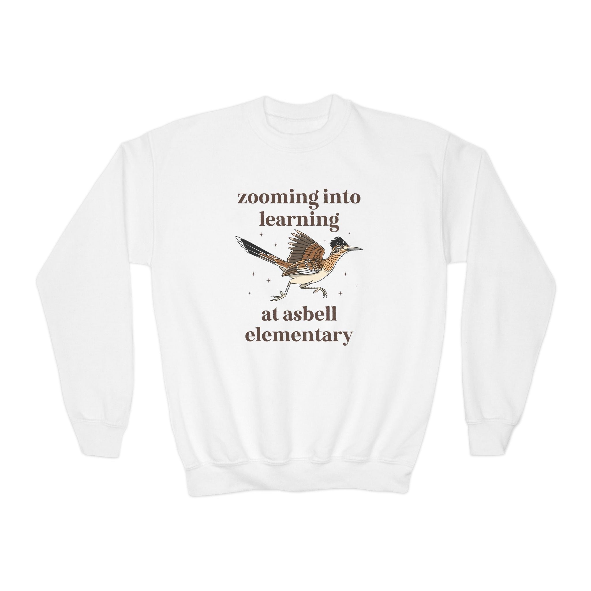 Asbell Elementary School Sweatshirt: Zooming Into learning at Asbell Elementary | FPS + Opal and June Sweatshirt, Fayetteville Public Schools - Opal and June