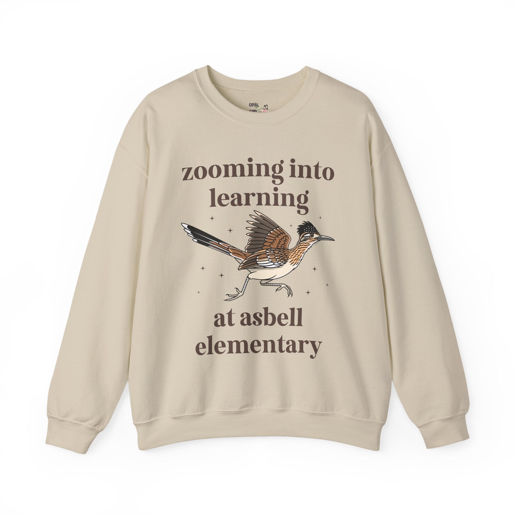 Asbell Elementary School Sweatshirt: Zooming Into learning at Asbell Elementary | FPS + Opal and June Sweatshirt, Fayetteville Public Schools - Opal and June