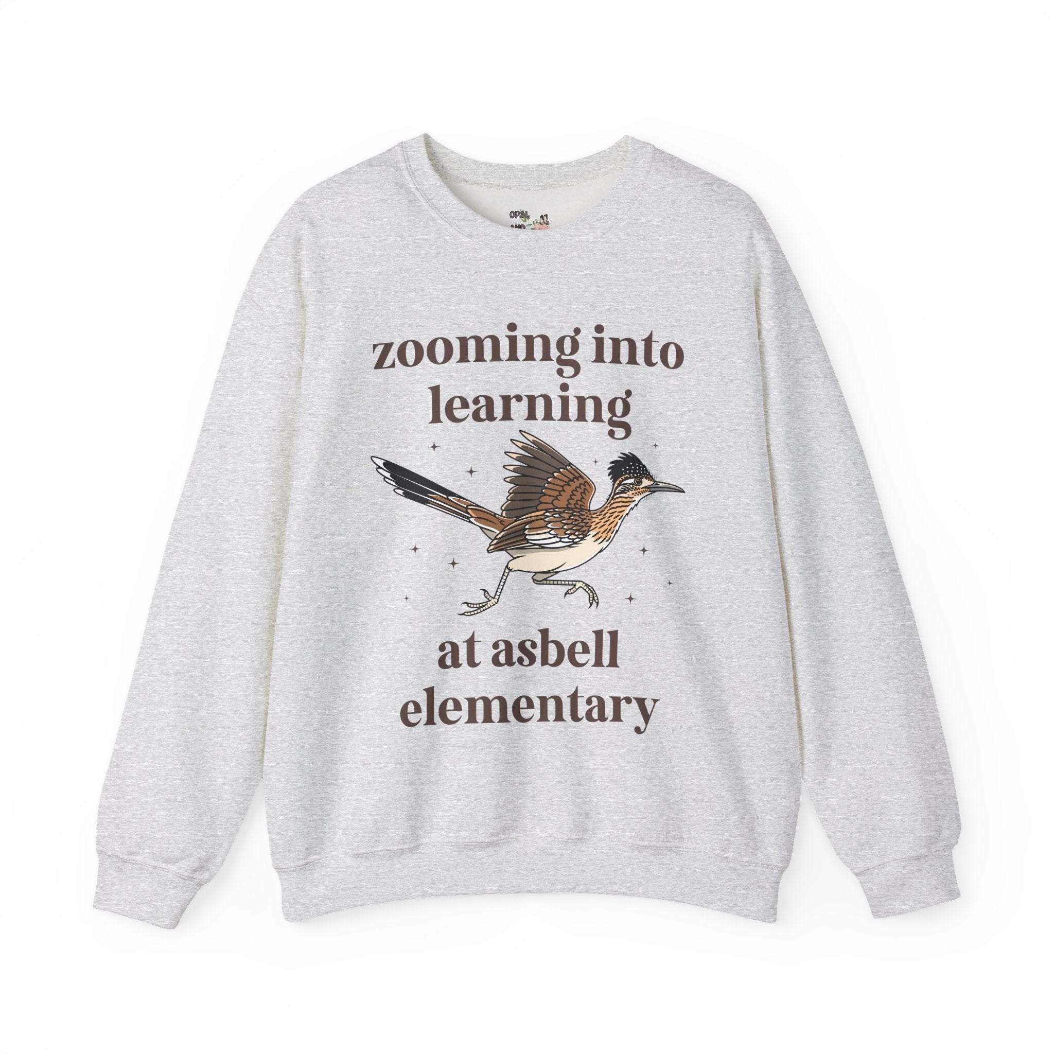 Asbell Elementary School Sweatshirt: Zooming Into learning at Asbell Elementary | FPS + Opal and June Sweatshirt, Fayetteville Public Schools - Opal and June
