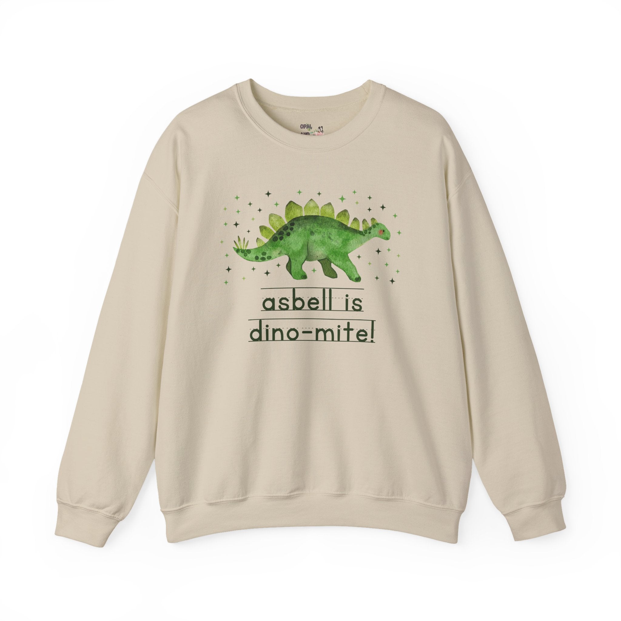 Asbell Elementary Sweatshirt: Asbell is Dino - Mite! | FPS + Opal and June Sweatshirt, Fayetteville Public Schools - Opal and June