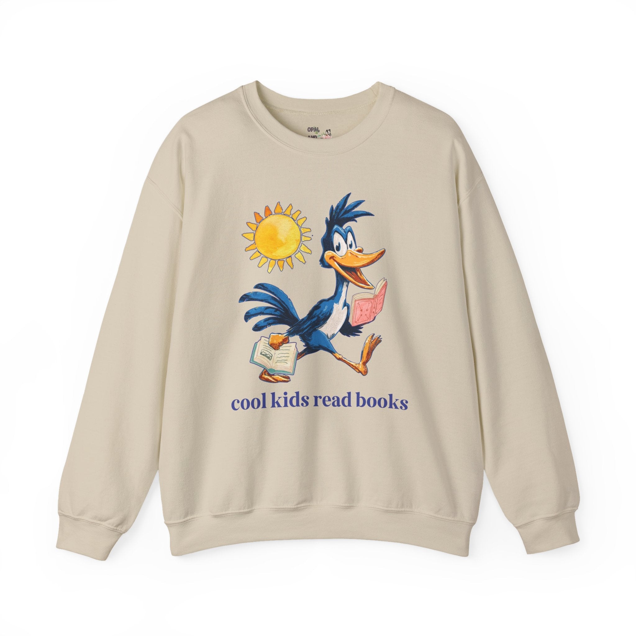Asbell Elementary Sweatshirt: Cool Kids Read Books - Opal and June