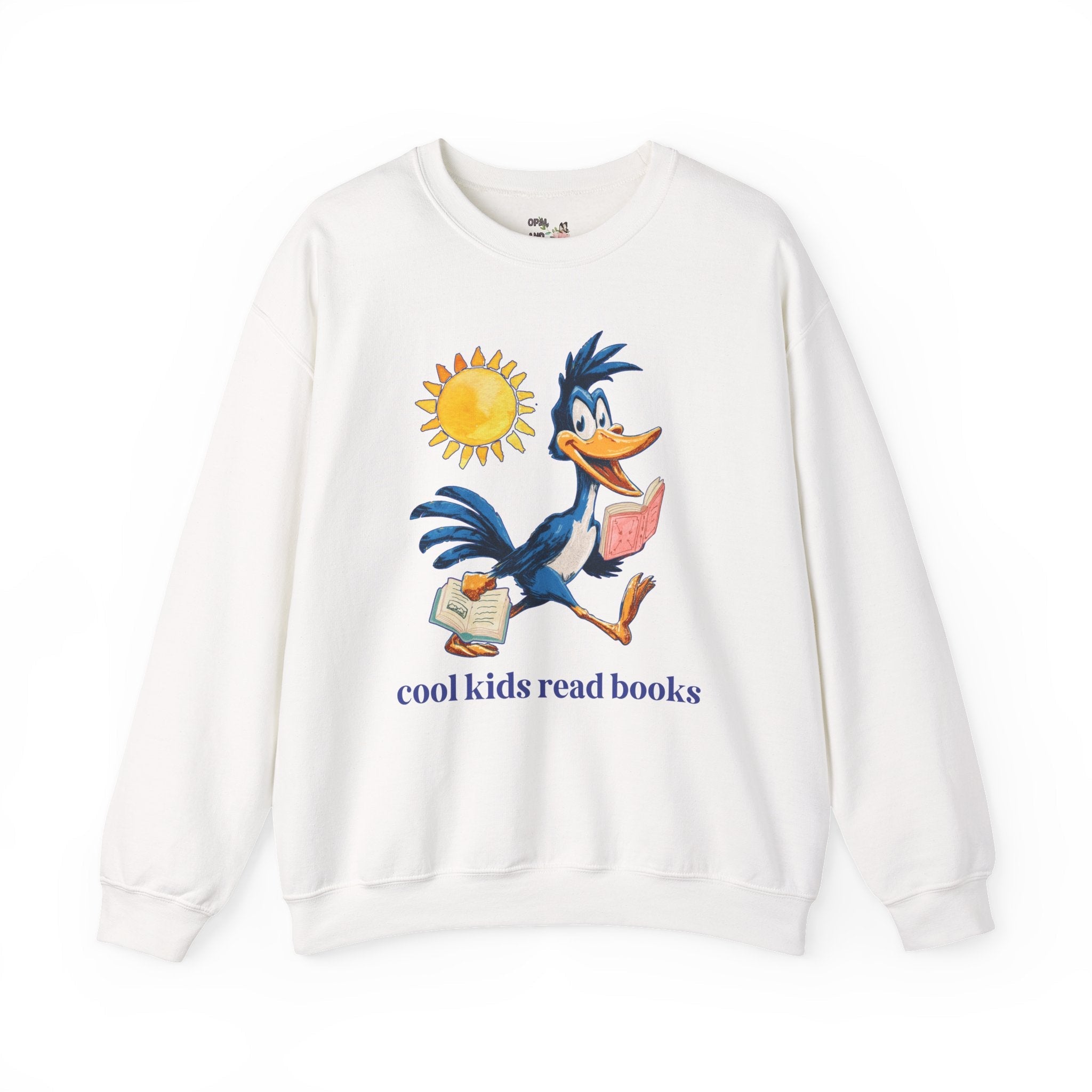 Asbell Elementary Sweatshirt: Cool Kids Read Books - Opal and June