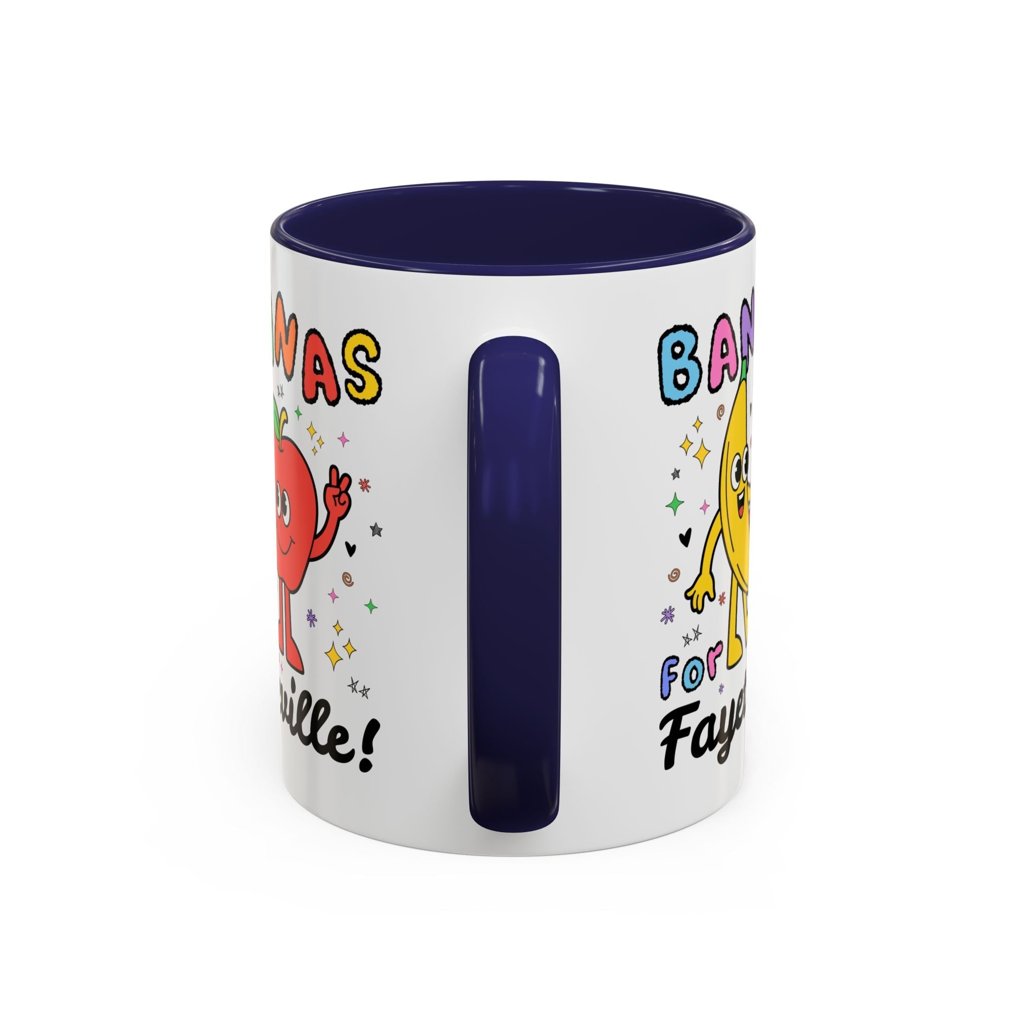 Bananas for Fayetteville Coffee Mug: Funny 90s Aesthetic 11 Oz Coffee Mug for Friend Living in Fayetteville or Northwest Arkansas - Opal and June