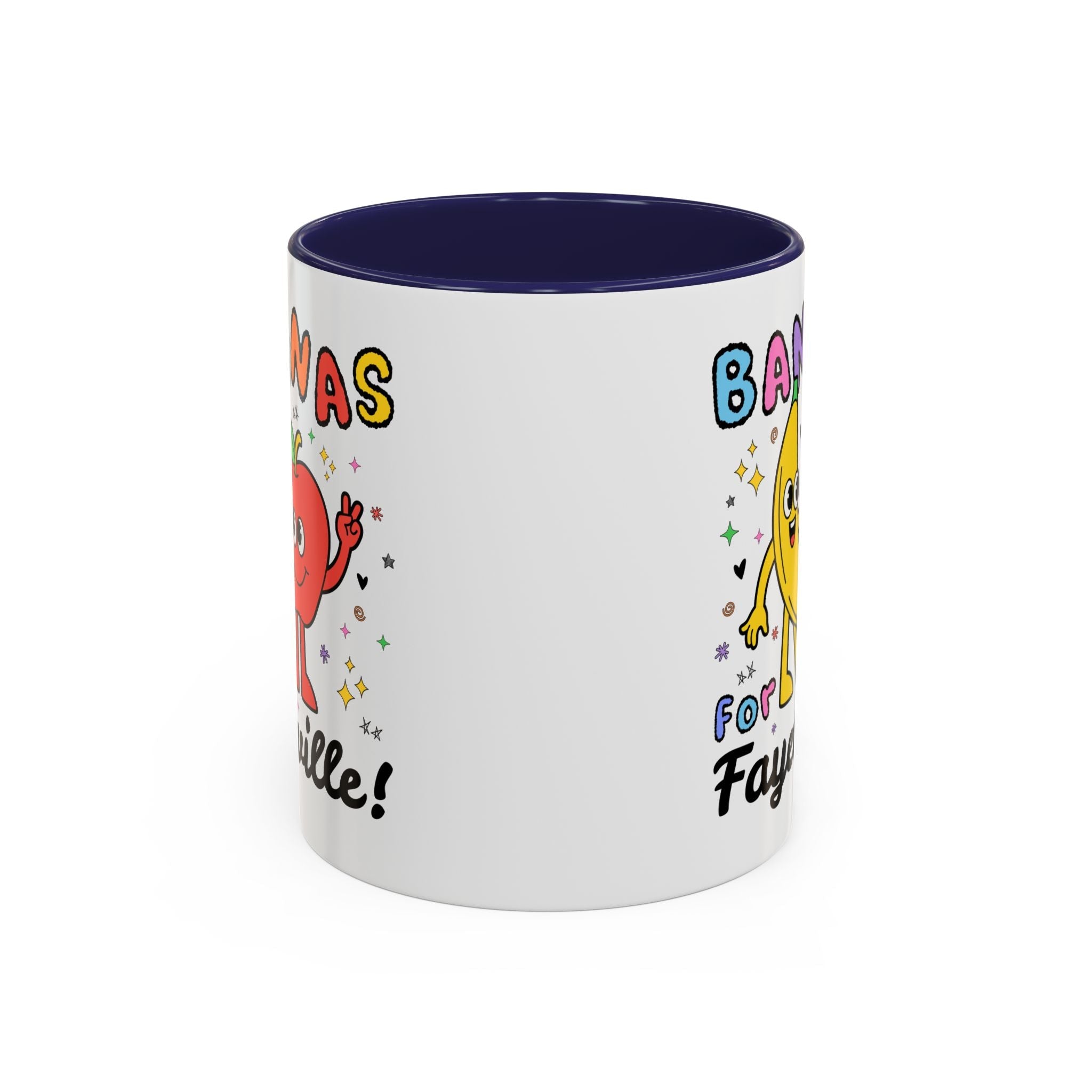 Bananas for Fayetteville Coffee Mug: Funny 90s Aesthetic 11 Oz Coffee Mug for Friend Living in Fayetteville or Northwest Arkansas - Opal and June
