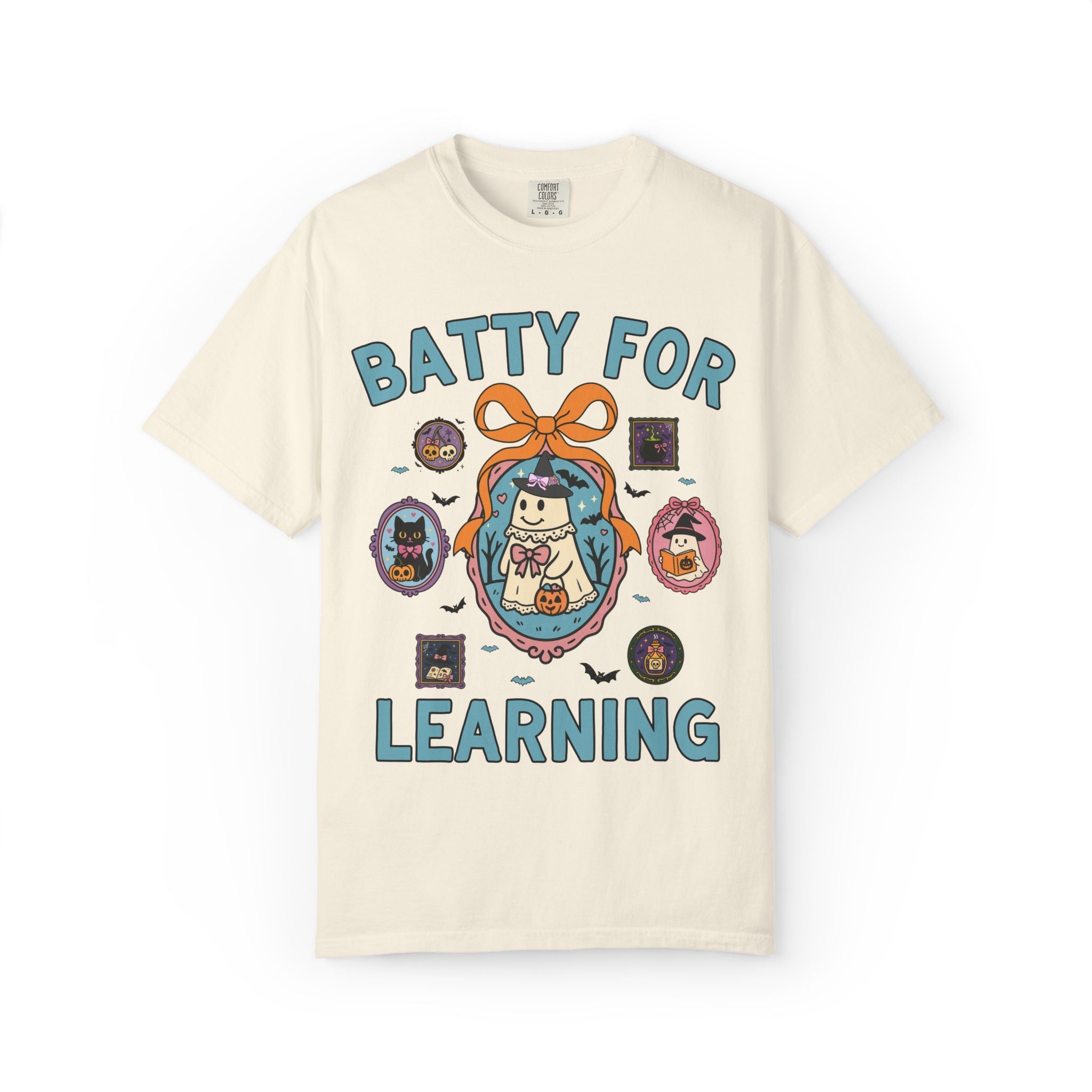 Batty for Learning Halloween Teacher T-Shirt - Opal and June
