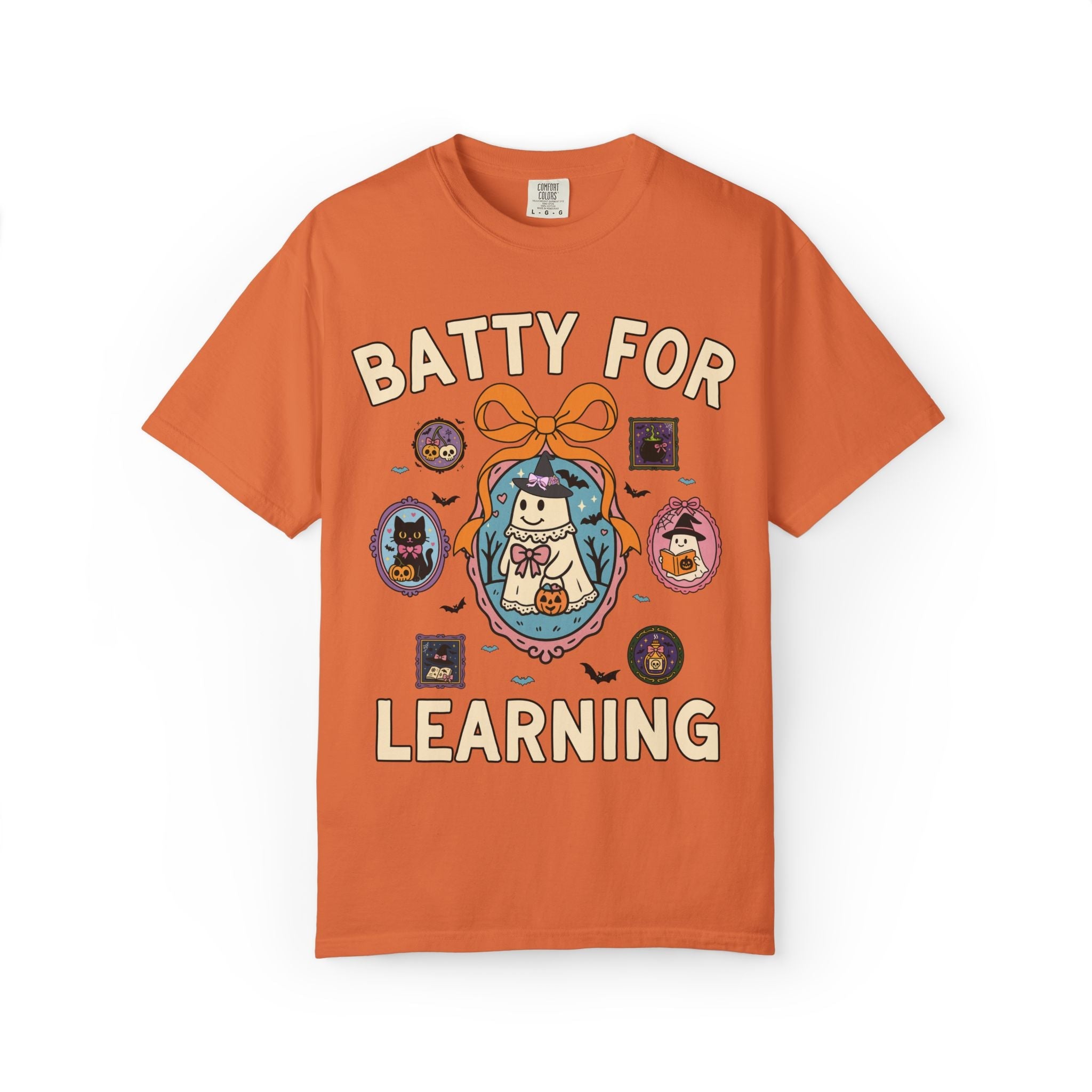 Batty for Learning Halloween Teacher T-Shirt - Opal and June