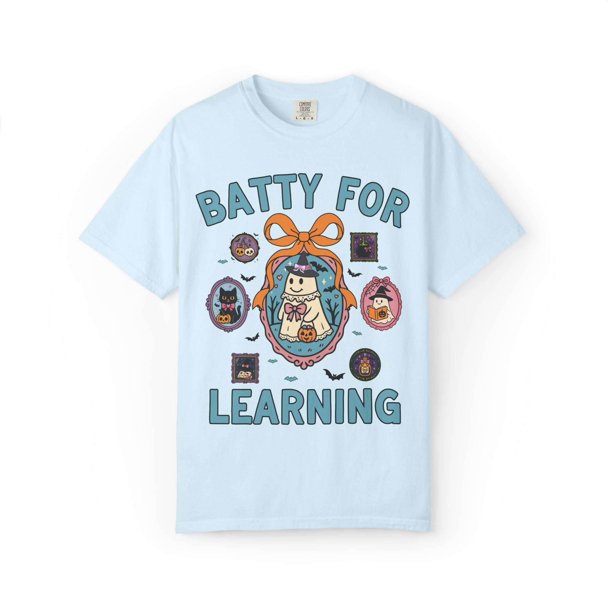 Batty for Learning Halloween Teacher T-Shirt - Opal and June
