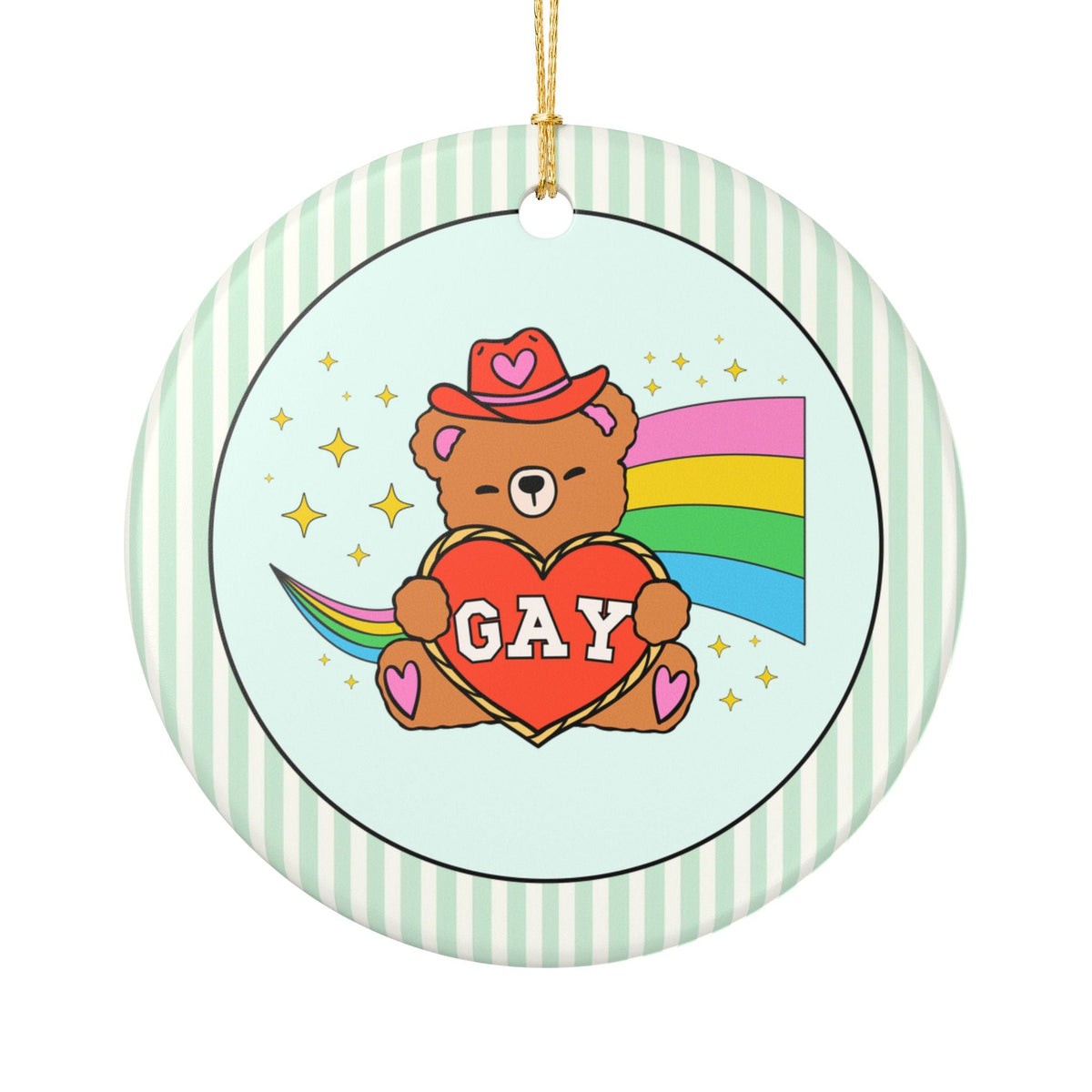 Bear Holding a Heart: Gay - Opal and June