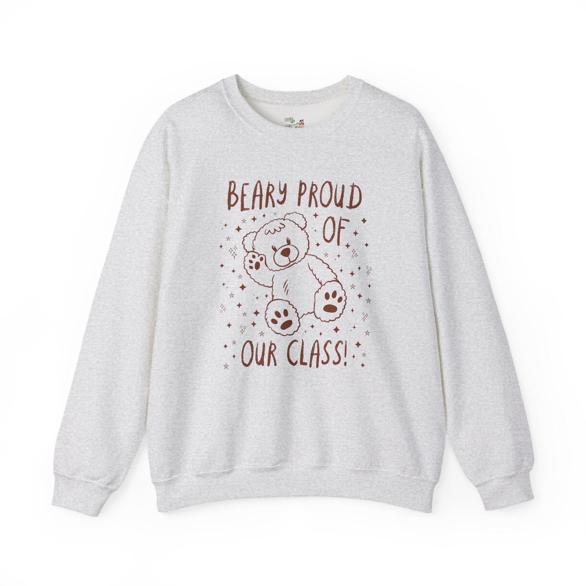 Beary Proud of Our Class: Cute Elementary School Teacher Sweatshirt for Animal Lover, Testing Day Shirt, Vintage Aesthetic Teacher Shirt - Opal and June