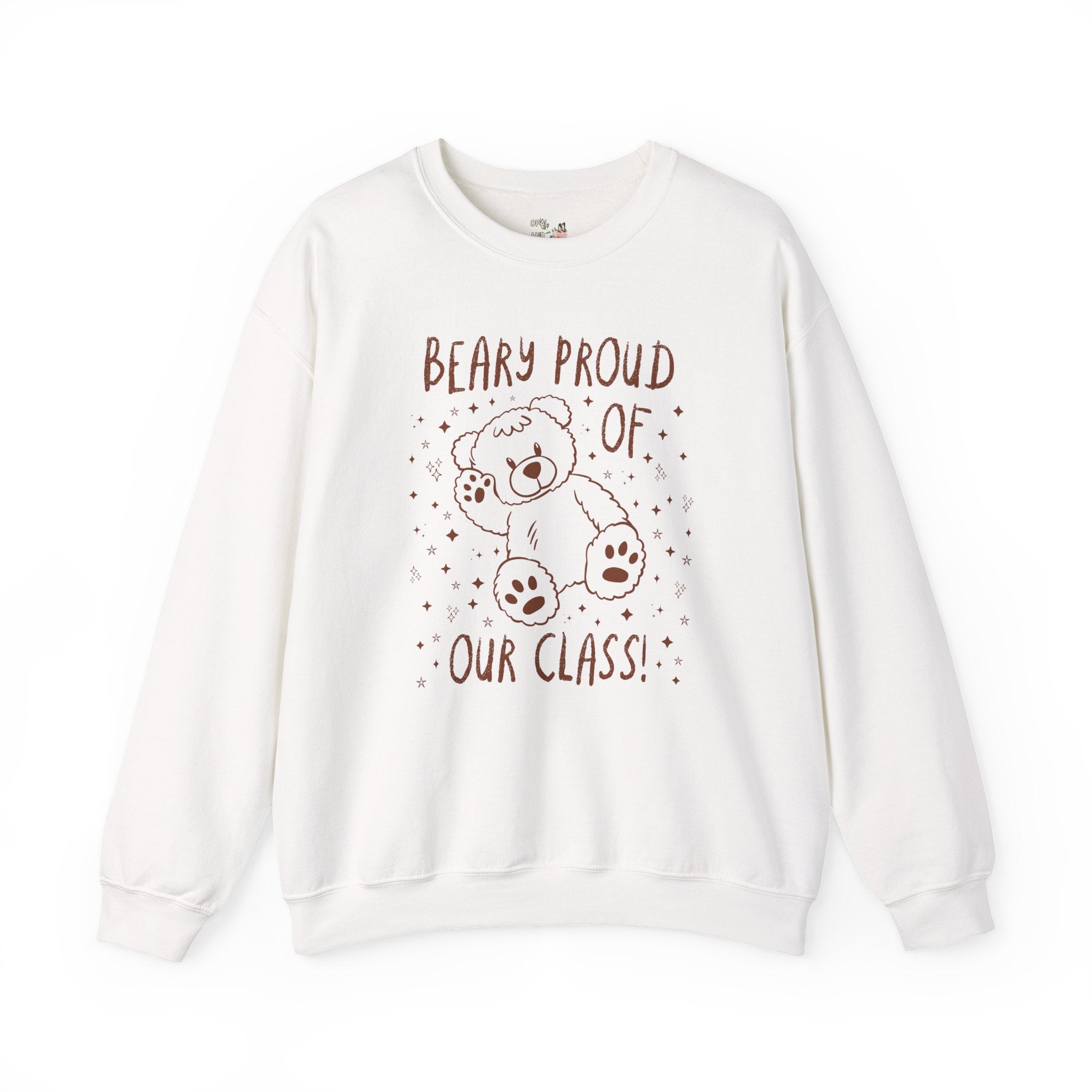 Beary Proud of Our Class: Cute Elementary School Teacher Sweatshirt for Animal Lover, Testing Day Shirt, Vintage Aesthetic Teacher Shirt - Opal and June