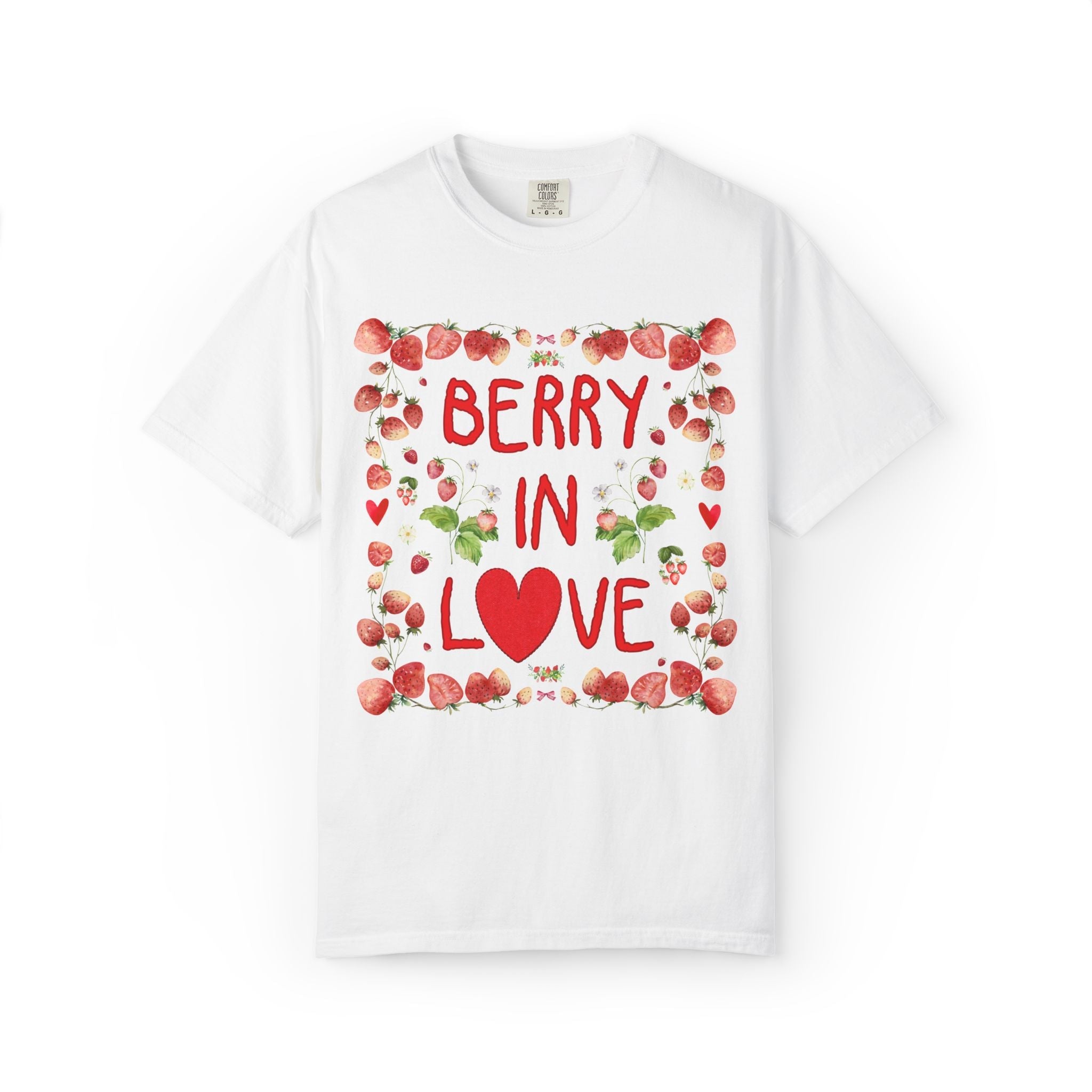 Berry in Love and Berry Important People Bachelorette T-Shirt with Strawberries, Cute 90s Aesthetic Bride and Bridesmaid Matching Tees - Opal and June