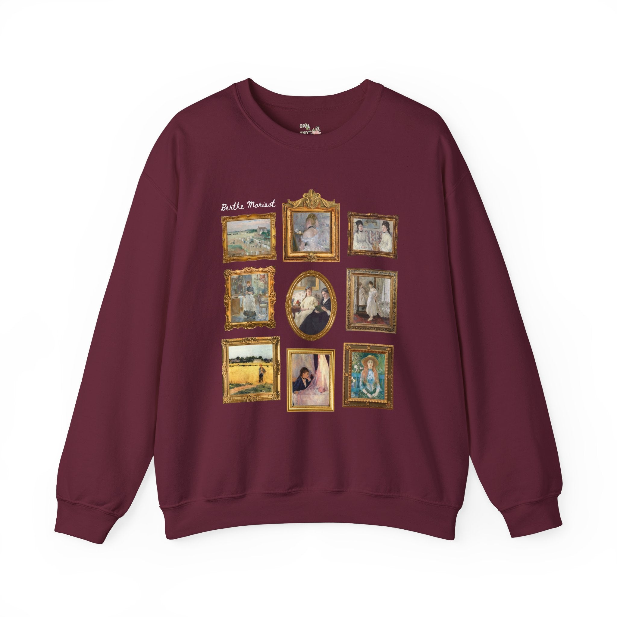Berthe Morisot Sweatshirt: Famous Paintings, French Impressionist Movement, Gallery Wall Vibes, Humanites Major Gift, Cozy Art History Shirt - Opal and June