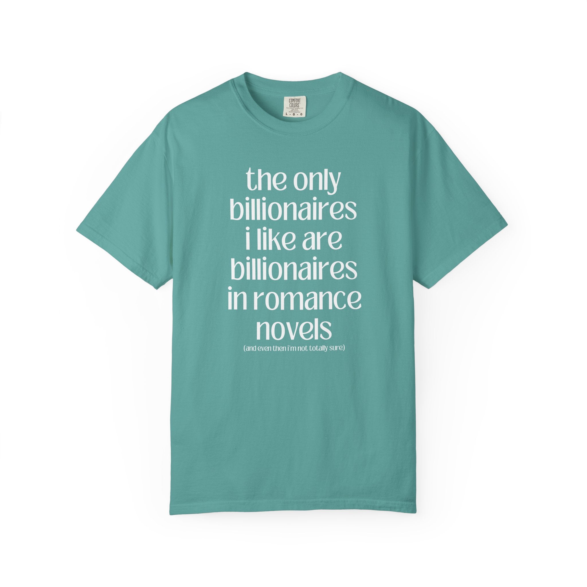 Billonaire Romance Reader Tee Shirt for Feminist, Silly Bookish Equal Right T-Shirt for Democratic Socialist, Cute Bookworm Tee with Ribbon - Opal and June