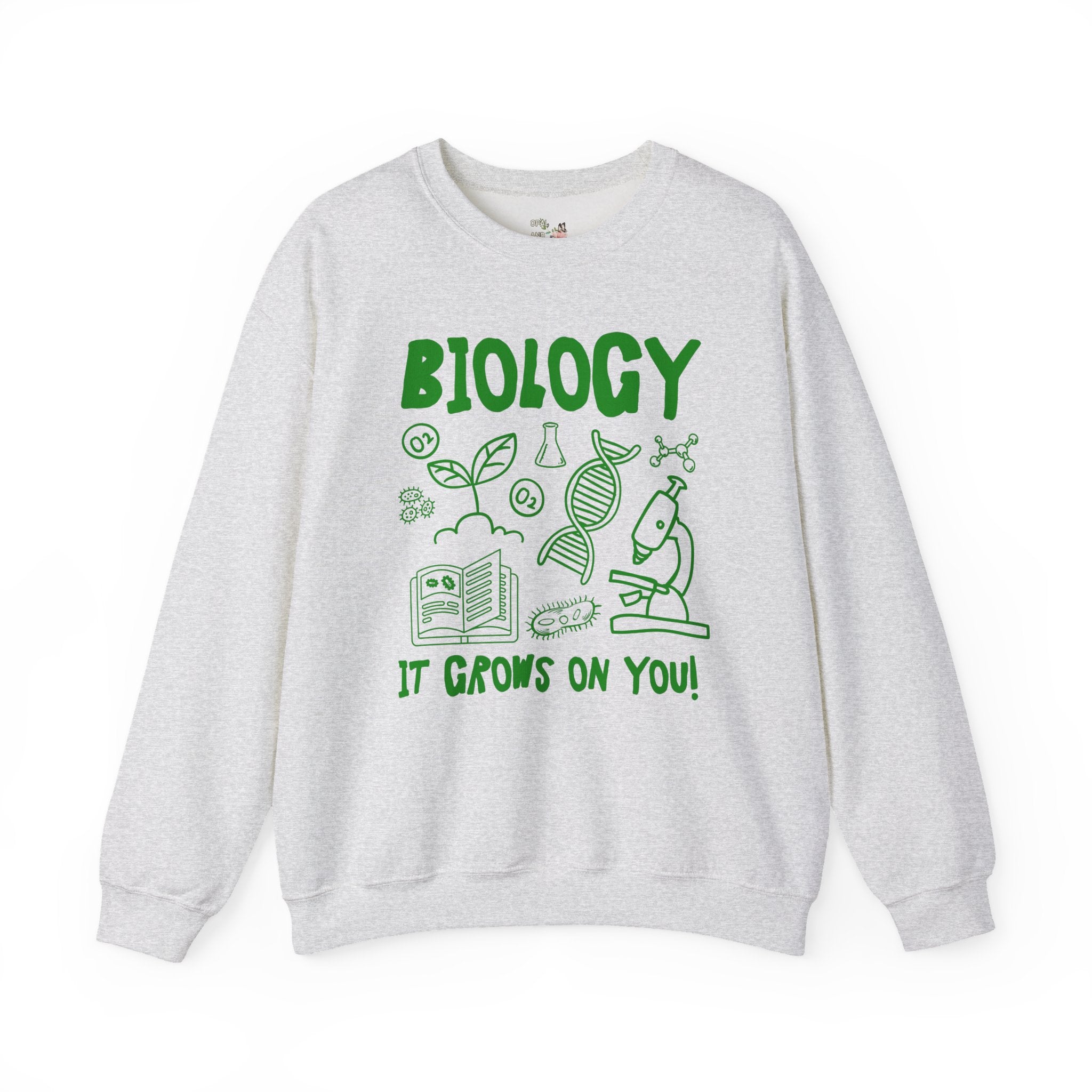 Biology Teacher Sweatshirt, Science Teacher or Science Major: Funny Saying High School Biology Teacher Crewneck, Middle School Science Gift - Opal and June