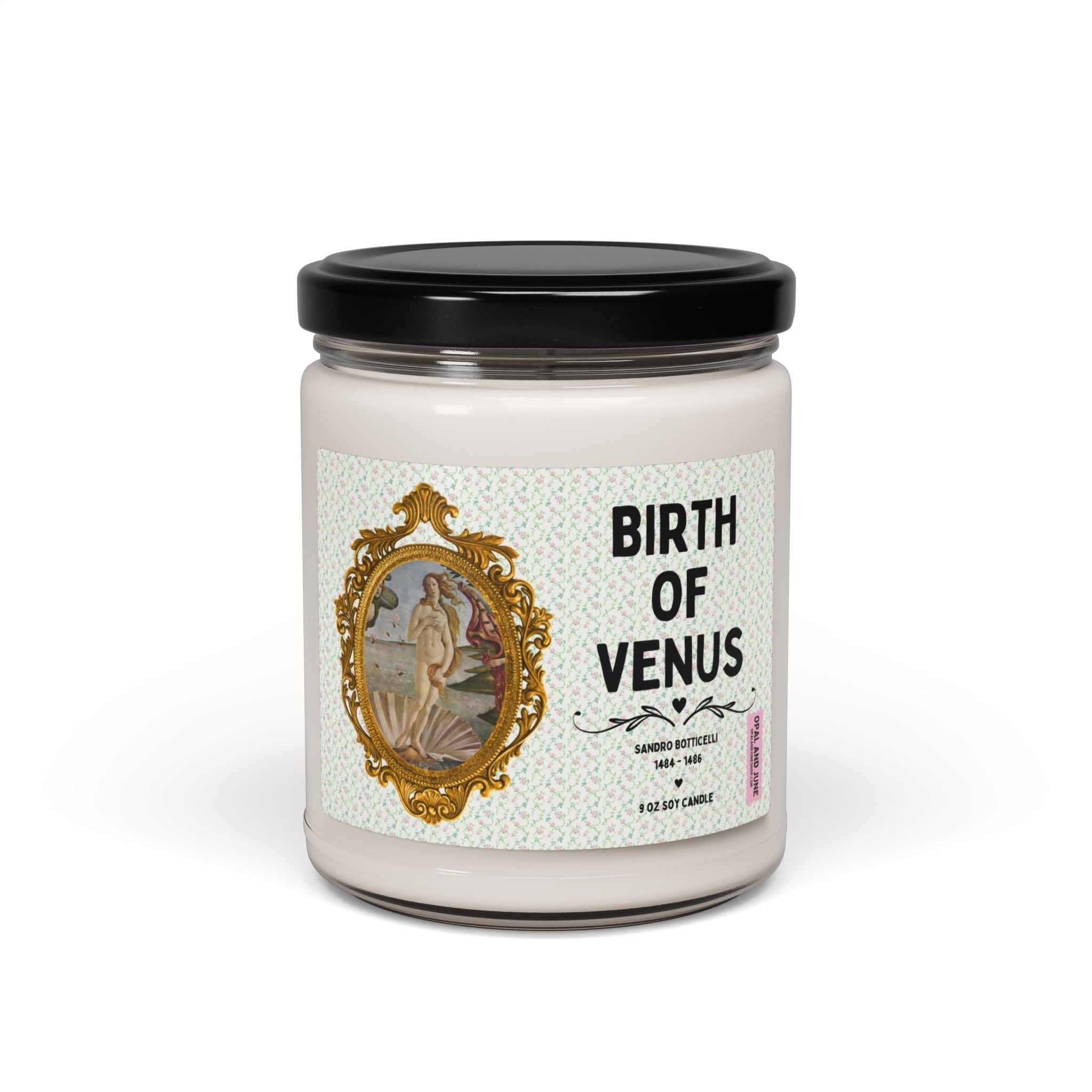 Birth of Venus by Sandro Botticelli: Candle - Opal and June