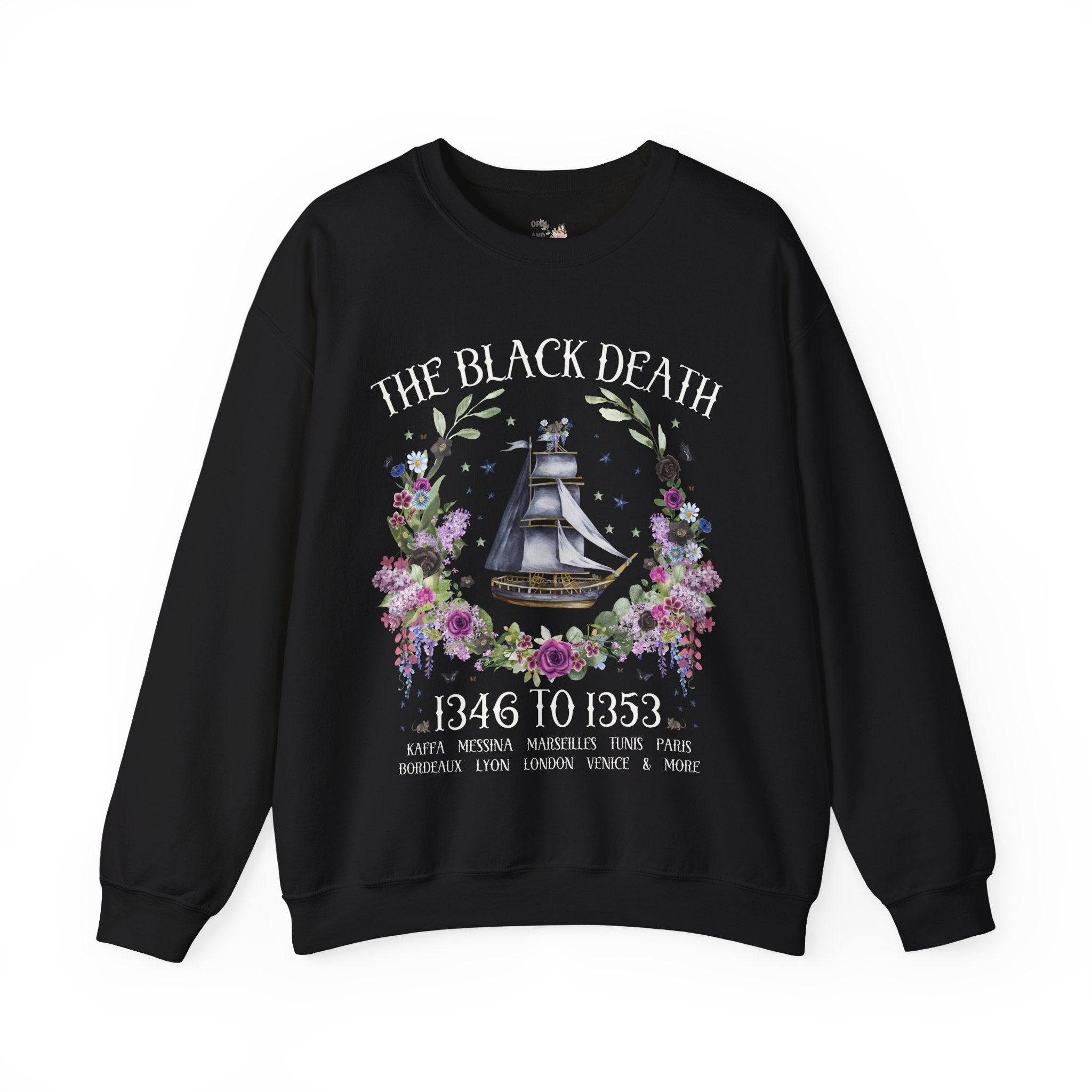Black Death Sweatshirt for Medieval History Buff - Opal and June