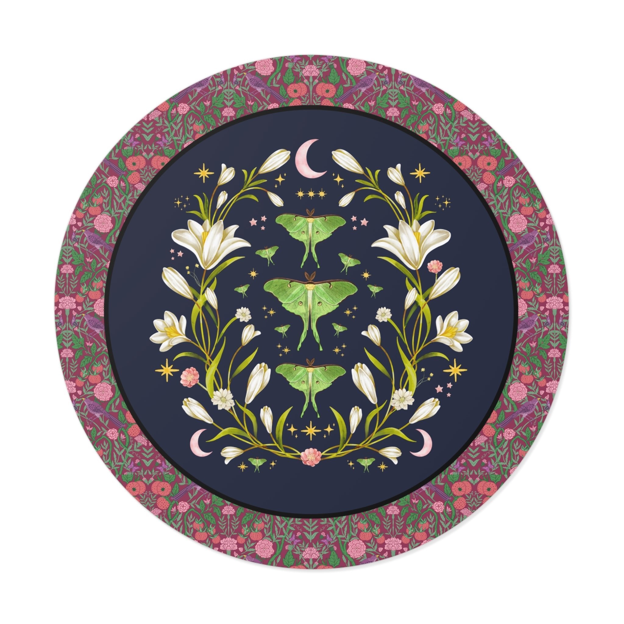 Boho Luna Moth Sticker - Opal and June