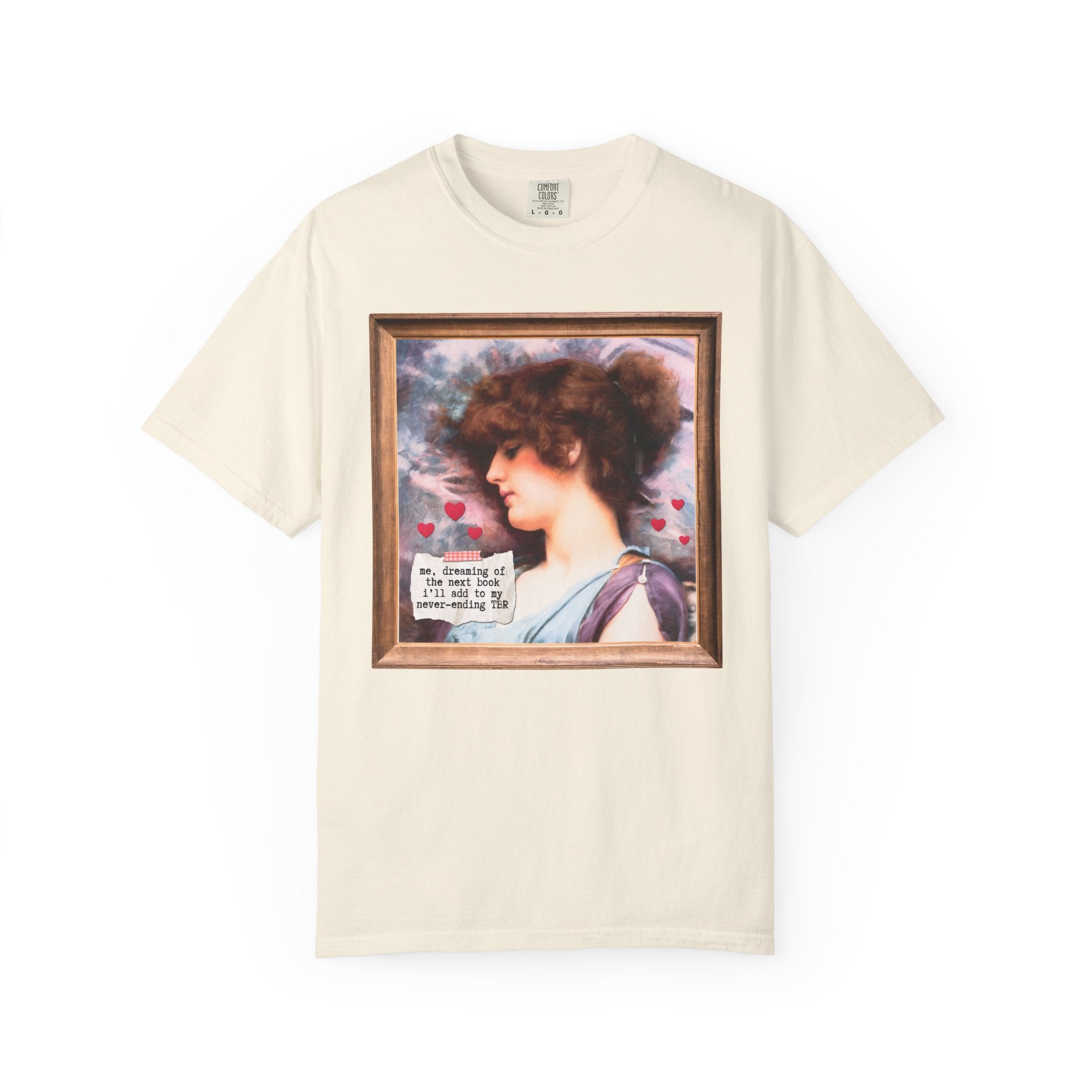 Book Lover Art History Buff Shirt, Painting by John William Godward, Funny Saying TBR Bookish Tee for Bookworm or Librarian, Romance Reader - Opal and June