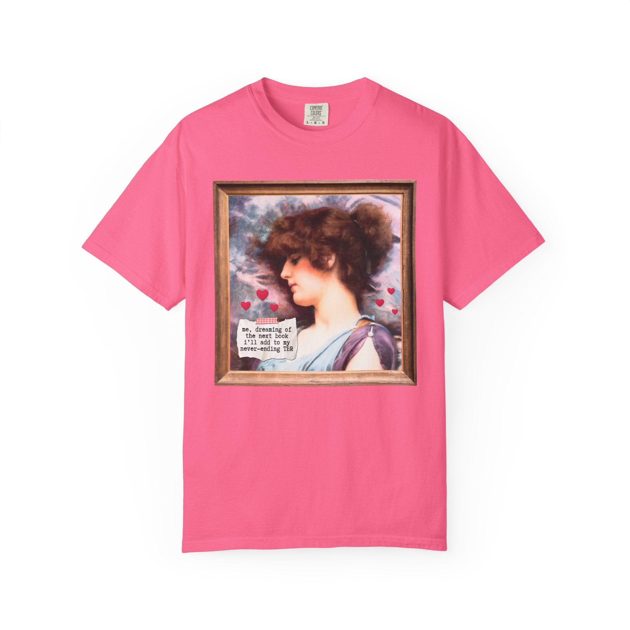 Book Lover Art History Buff Shirt, Painting by John William Godward, Funny Saying TBR Bookish Tee for Bookworm or Librarian, Romance Reader - Opal and June