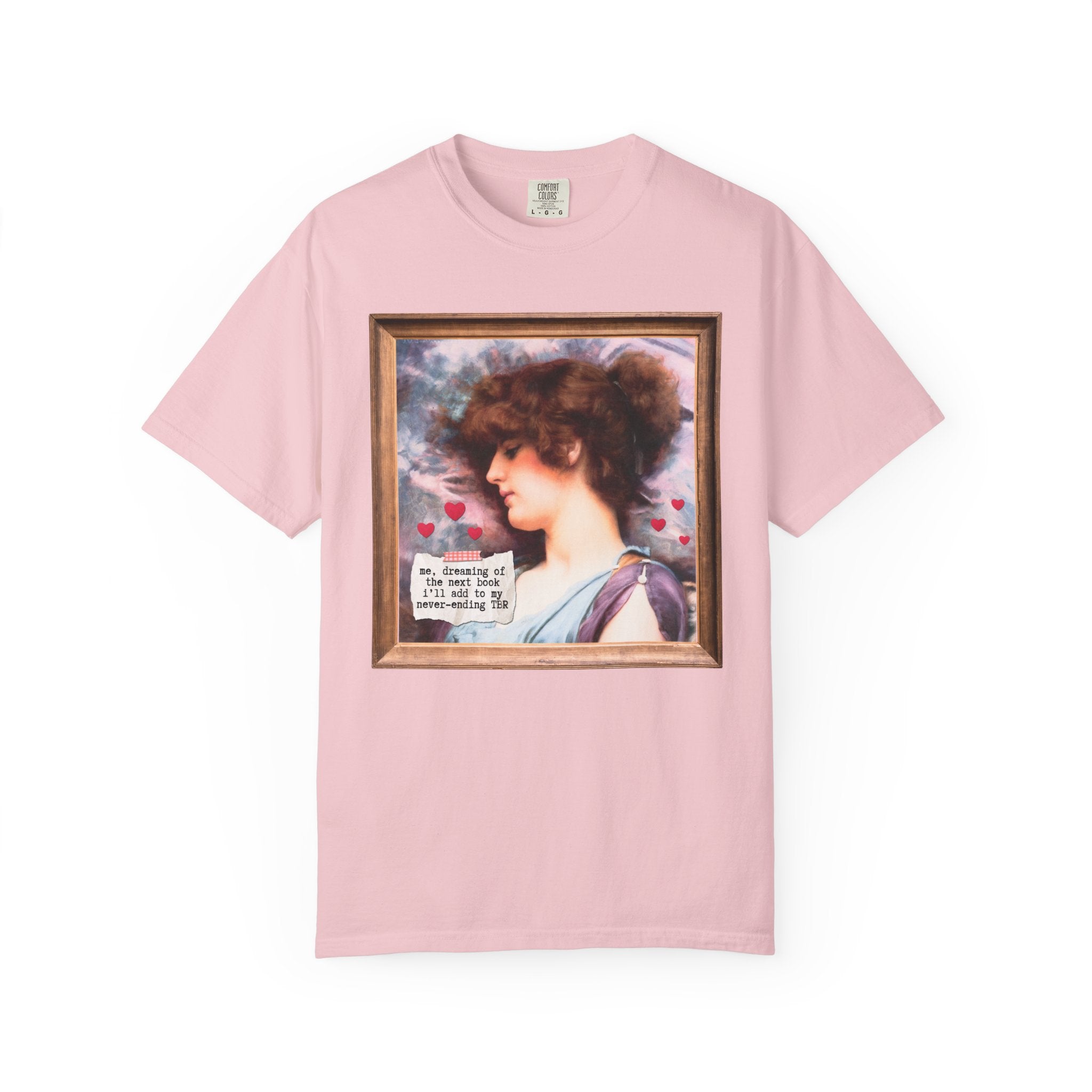Book Lover Art History Buff Shirt, Painting by John William Godward, Funny Saying TBR Bookish Tee for Bookworm or Librarian, Romance Reader - Opal and June