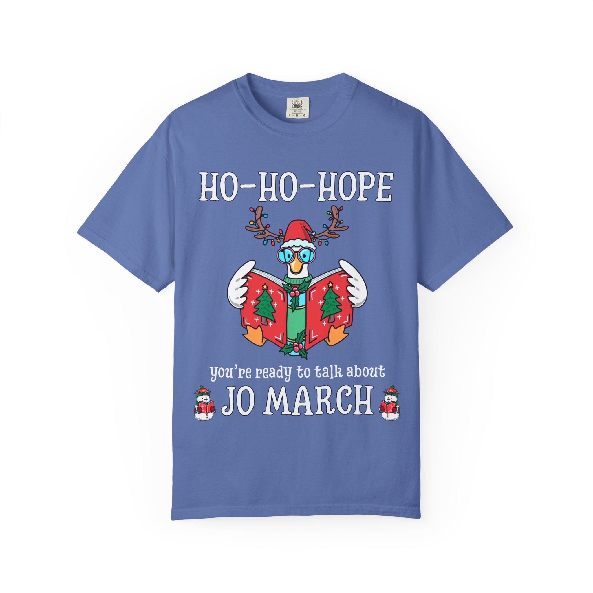 Book Lover Christmas Matching Tee Shirts for School Librarians, Reading Teacher, English Literature Professor, High School ELA Department - Opal and June
