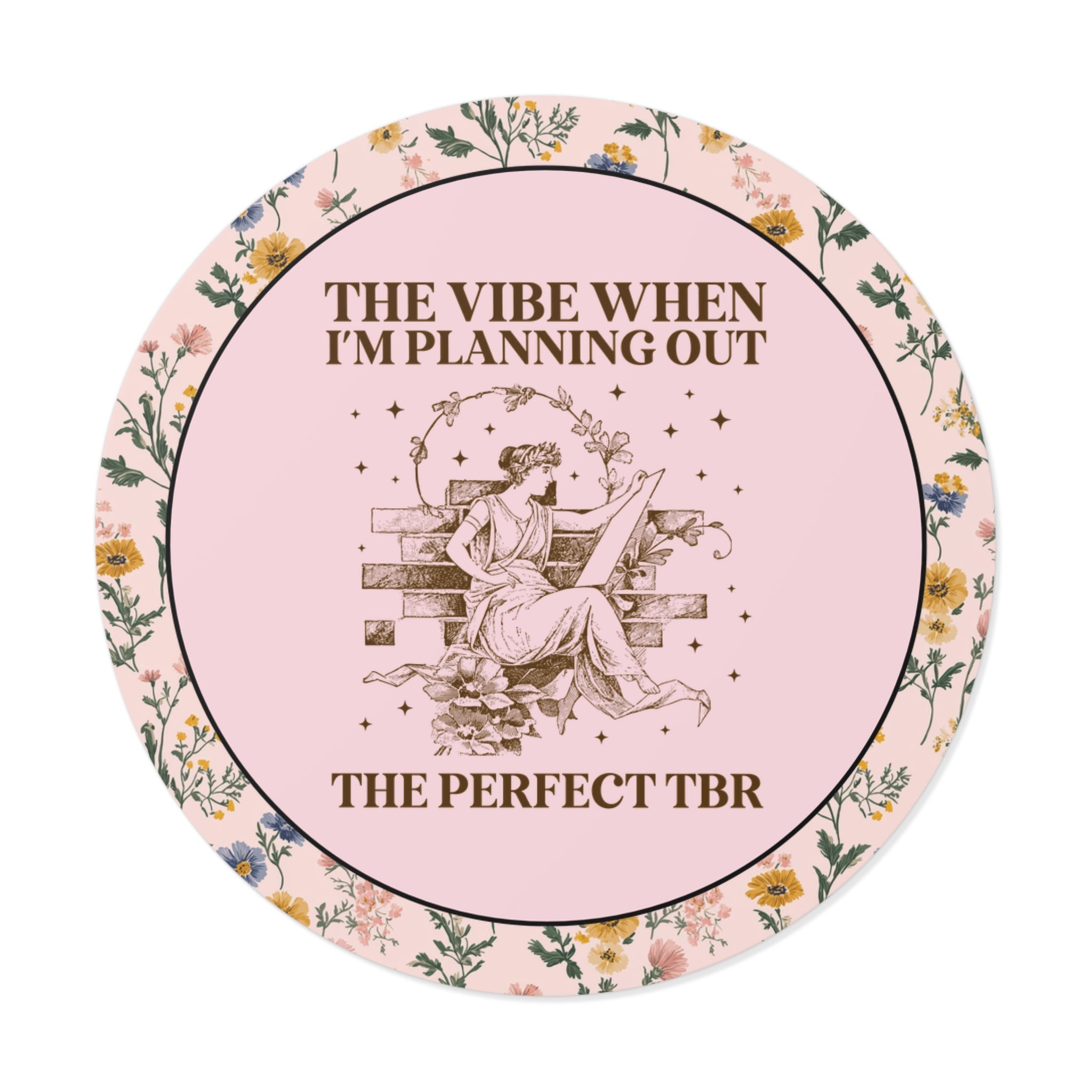 Book Lover Gift Idea for Bookworm, Silly TBR Reading Sticker for Librarian or Romance Reader, Cute Bookish Gift for Mom or Friend Who Reads - Opal and June