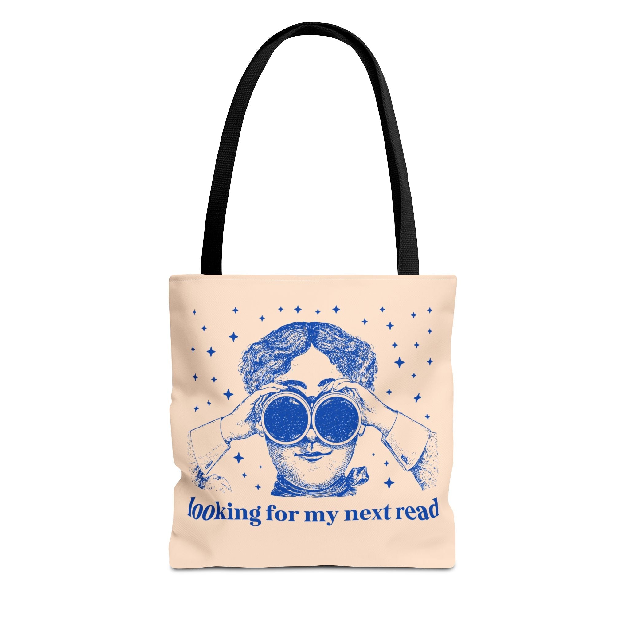 Book Lover Gift Idea for Romance Reader or Classic Literature Major: Looking for My Next Read, Funny Sarcastic Librarian or Bookworm Tote - Opal and June