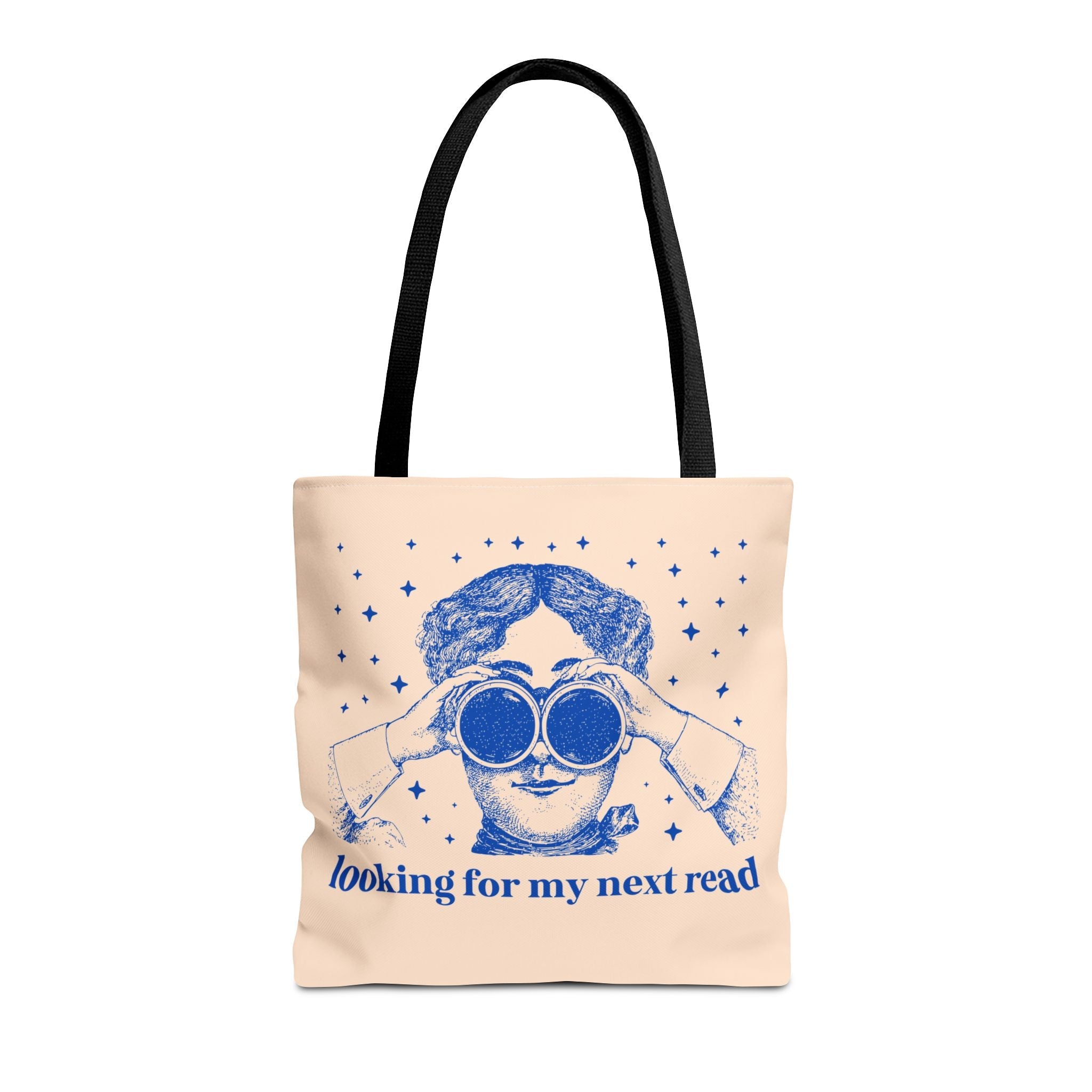 Book Lover Gift Idea for Romance Reader or Classic Literature Major: Looking for My Next Read, Funny Sarcastic Librarian or Bookworm Tote - Opal and June