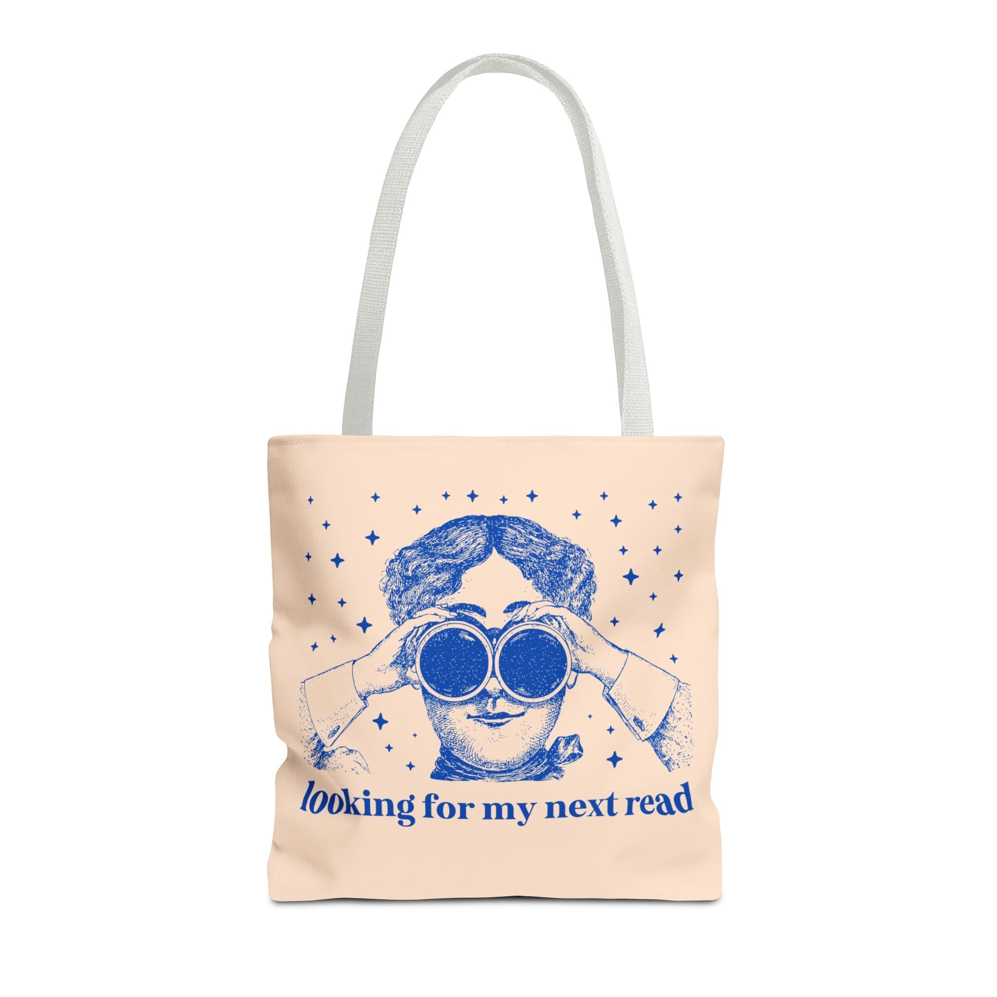 Book Lover Gift Idea for Romance Reader or Classic Literature Major: Looking for My Next Read, Funny Sarcastic Librarian or Bookworm Tote - Opal and June