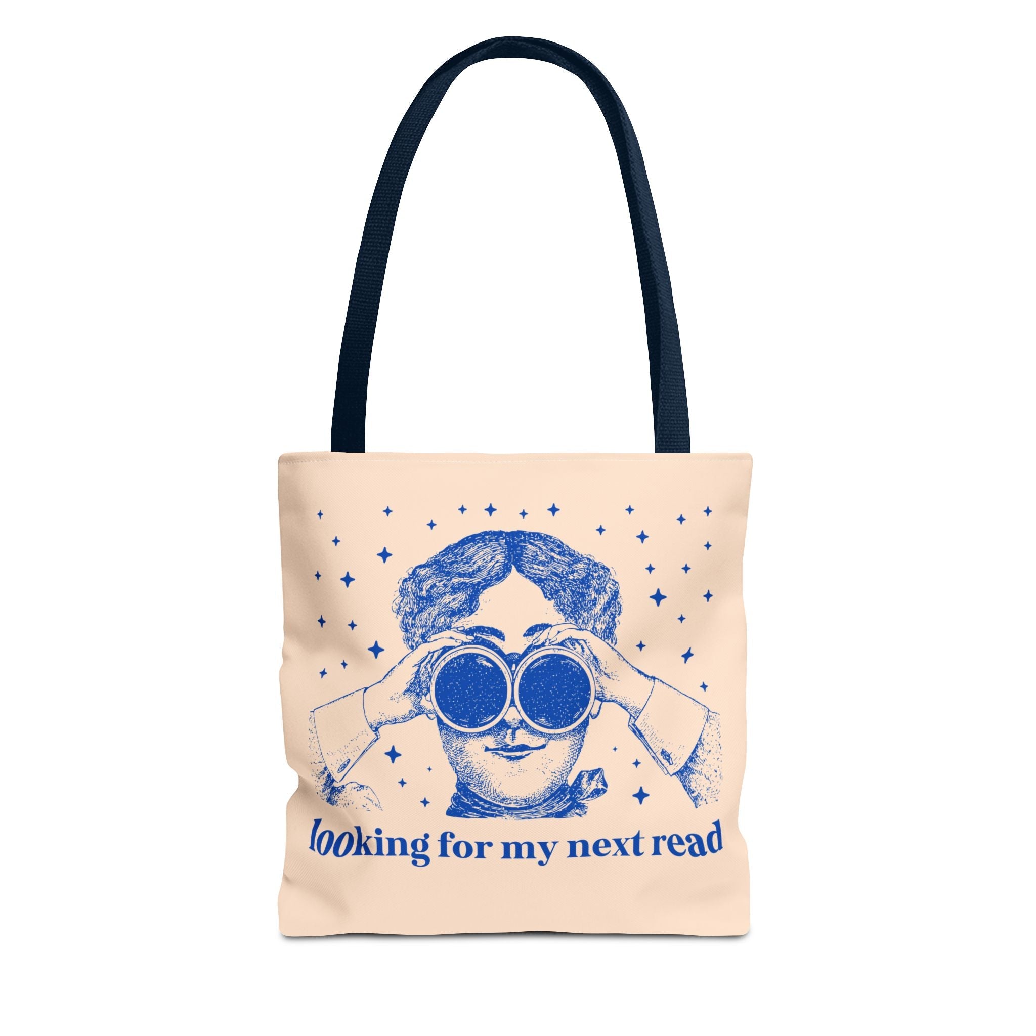 Book Lover Gift Idea for Romance Reader or Classic Literature Major: Looking for My Next Read, Funny Sarcastic Librarian or Bookworm Tote - Opal and June