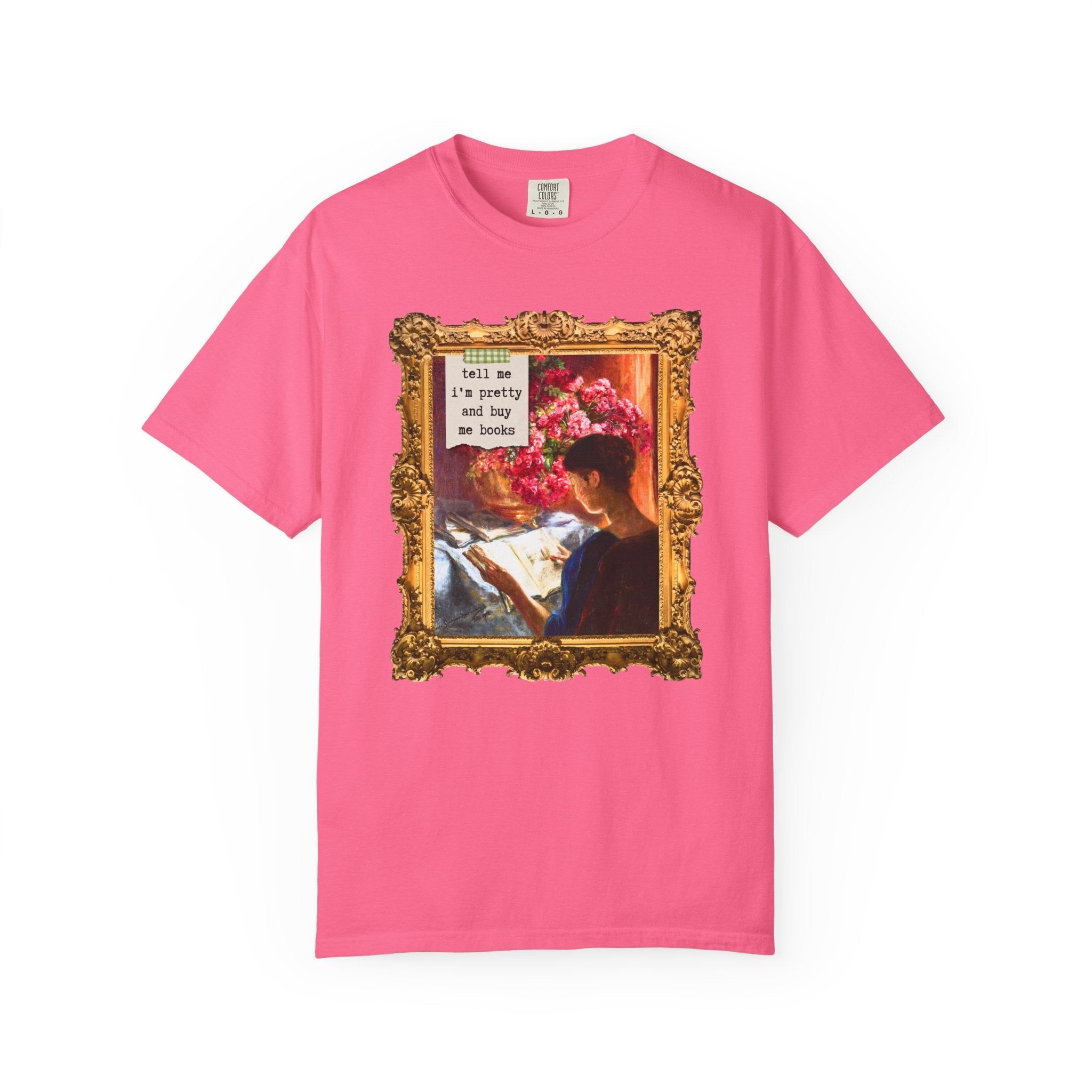 Bookish Art History Tee Shirt: Buy Me Books and Tell Me I'm Pretty - Opal and June