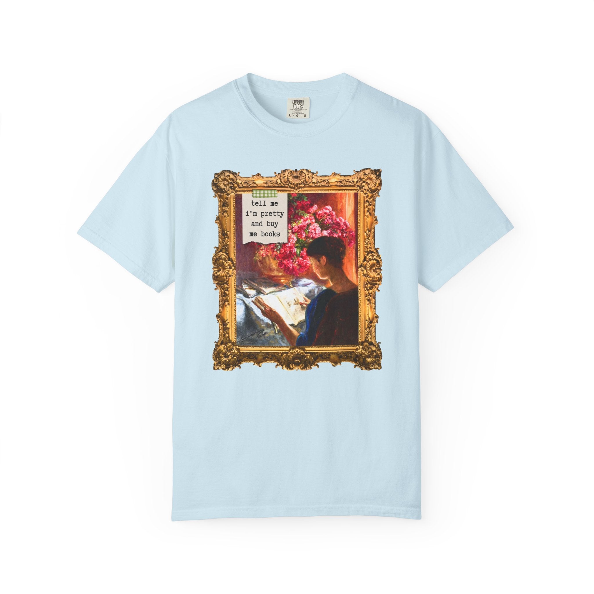 Bookish Art History Tee Shirt: Buy Me Books and Tell Me I'm Pretty - Opal and June