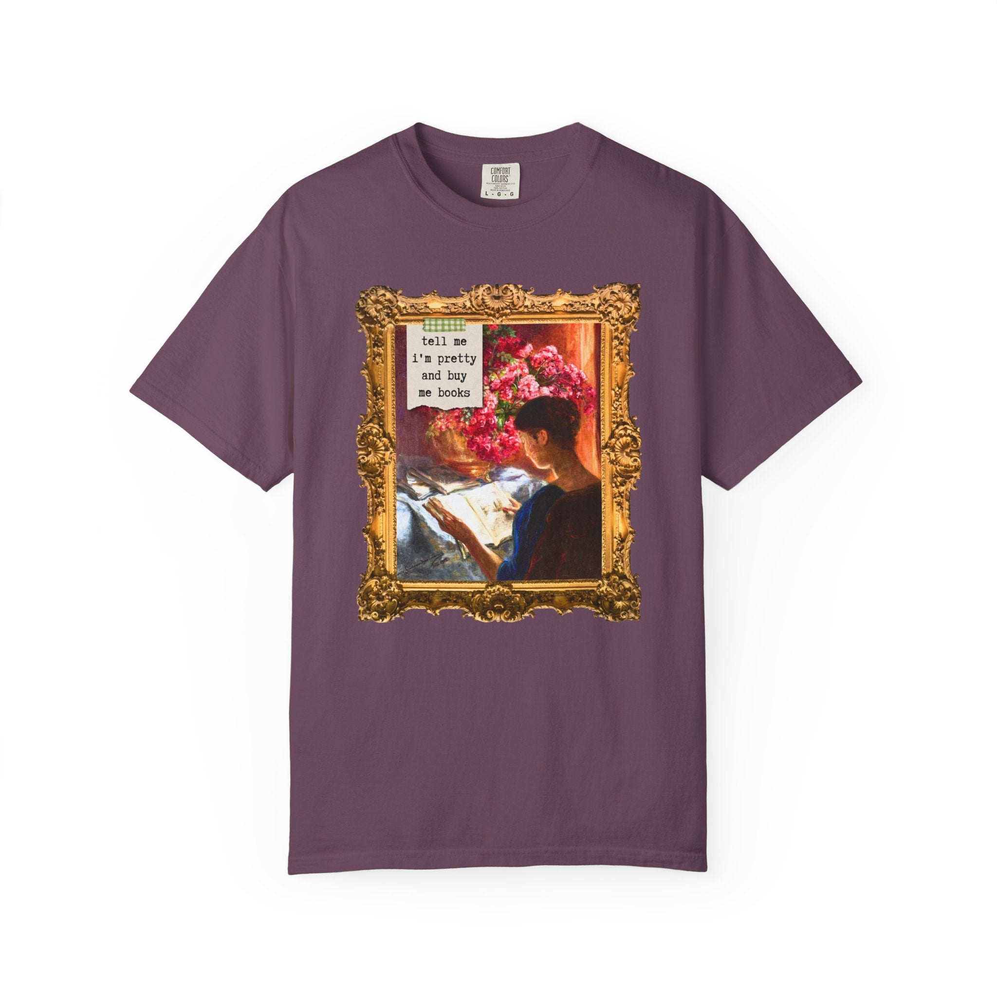 Bookish Art History Tee Shirt: Buy Me Books and Tell Me I'm Pretty - Opal and June