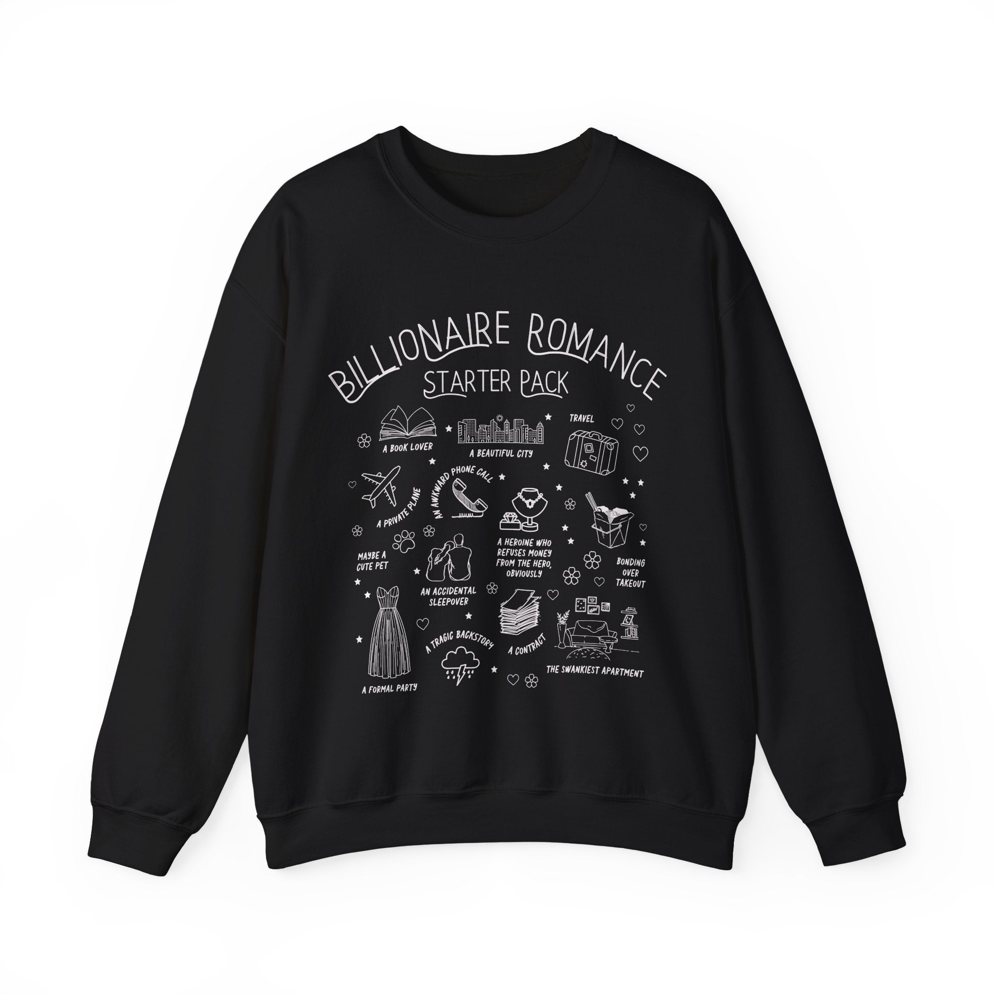 Bookish Billionaire Romance Tropes Sweatshirt - Opal and June