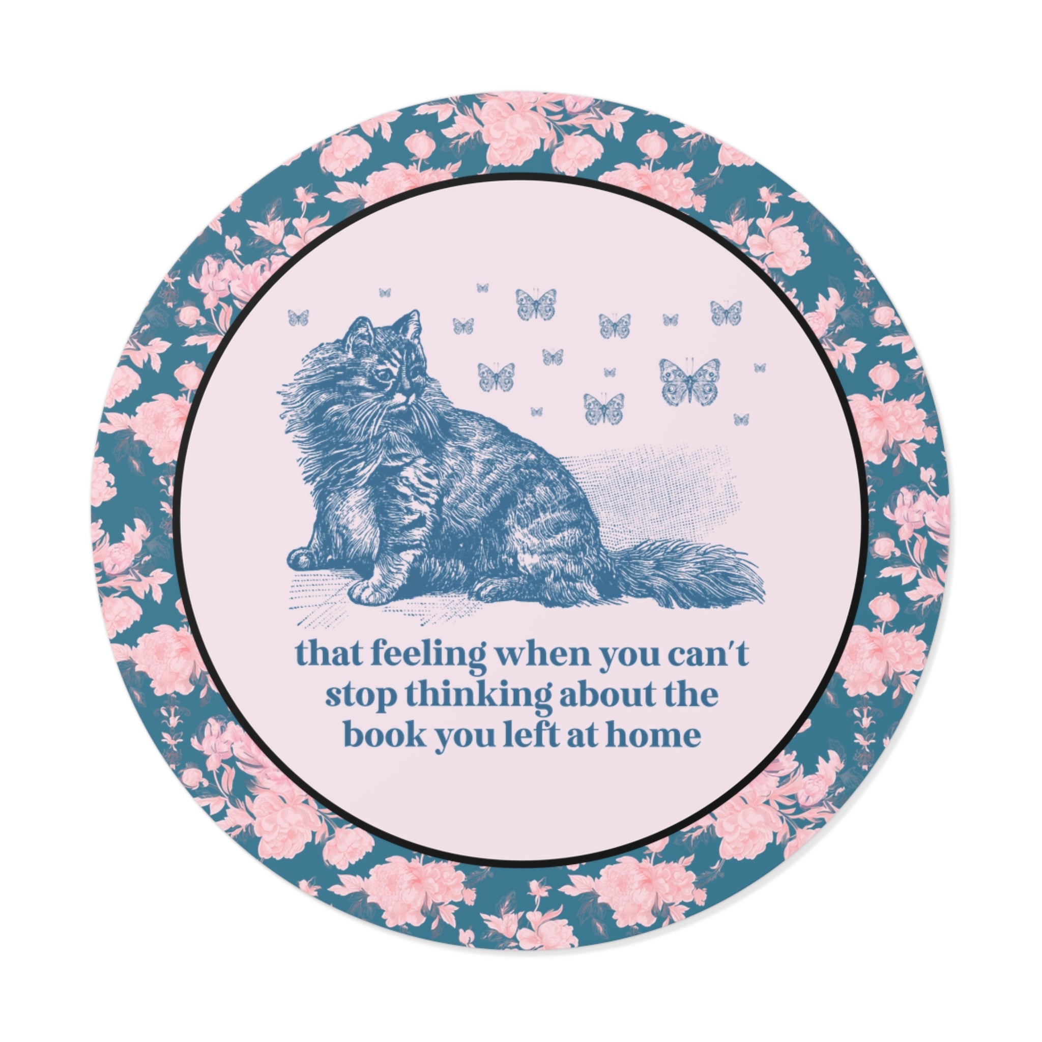 Bookish Cat Lover Sticker - Opal and June
